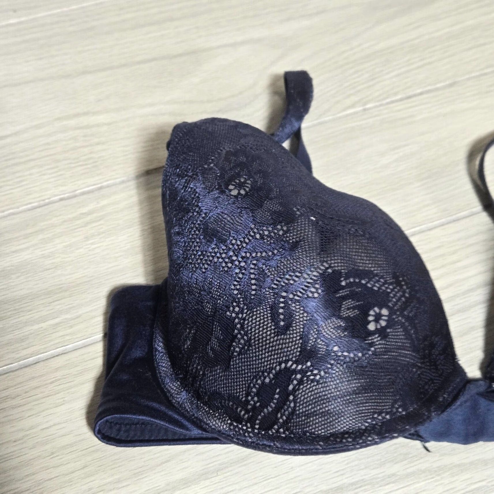 Vintage Maidenform Custom Lift Bra Women's 36D Blue 09473 T-Sirt Size ONE SIZE - 2 Thumbnail
