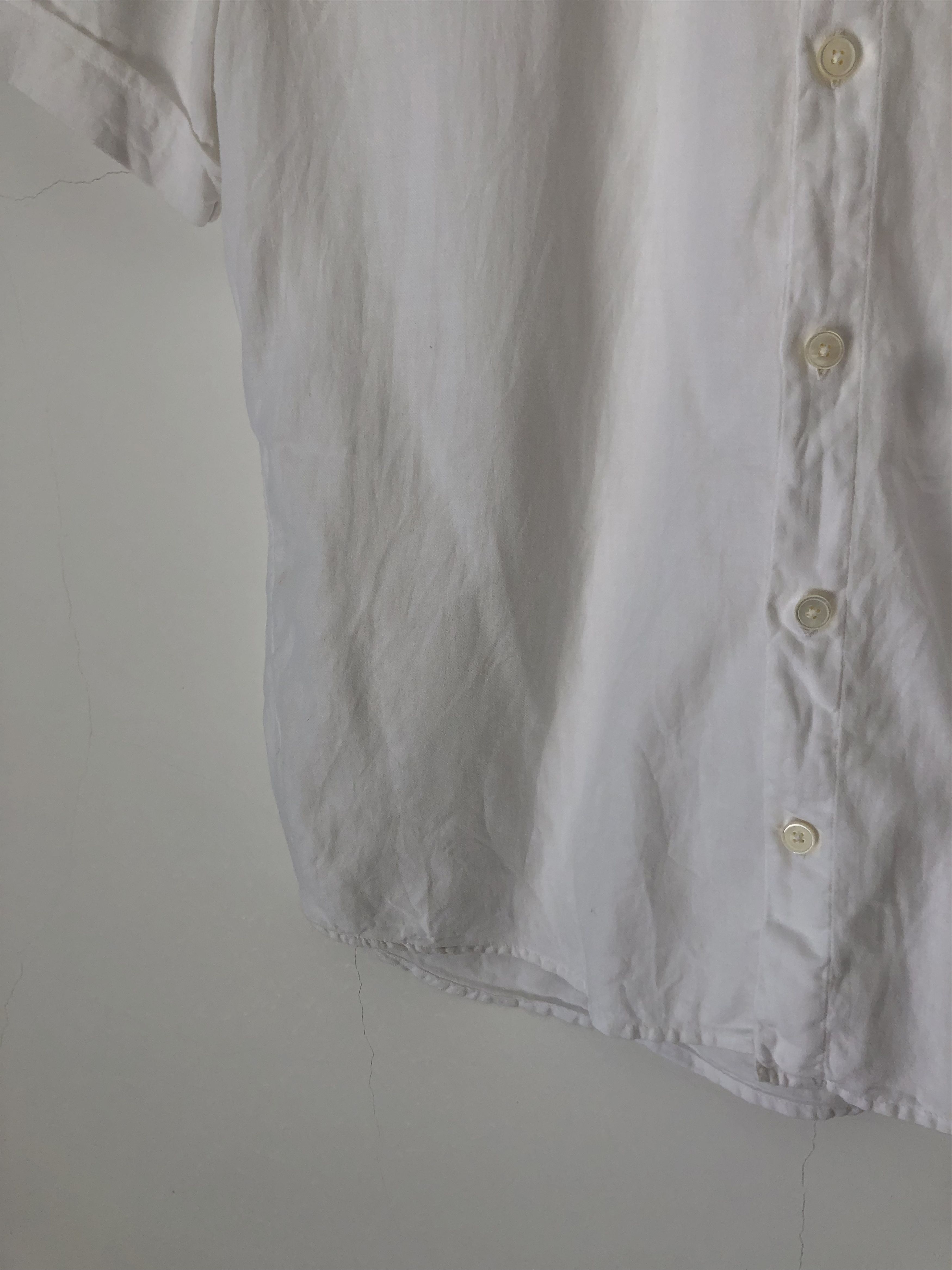 James Perse white linen shirt Size US XS / EU 42 / 0 - 3 Thumbnail