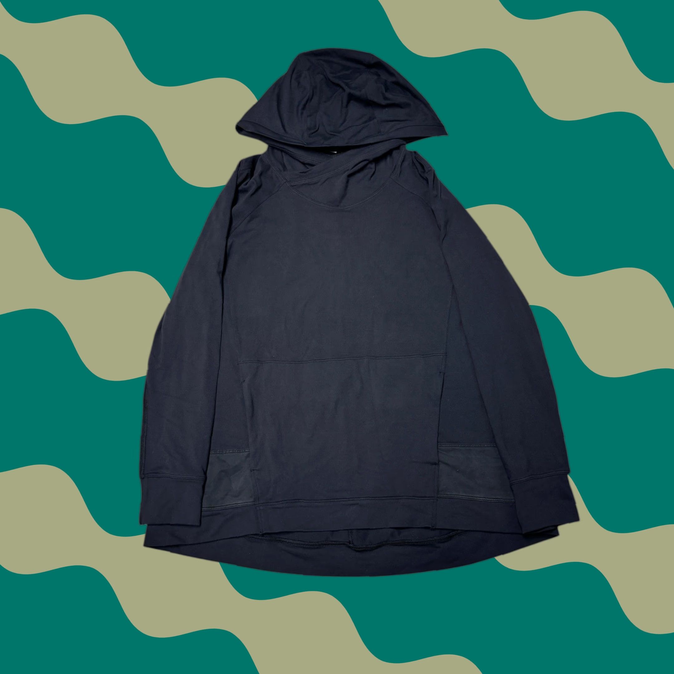 Lululemon Lululemon Hooded Pullover Jacket Women Size 4 Black Textured Reflective Lightweight Track Size S / US 4 / IT 40 - 1 Thumbnail