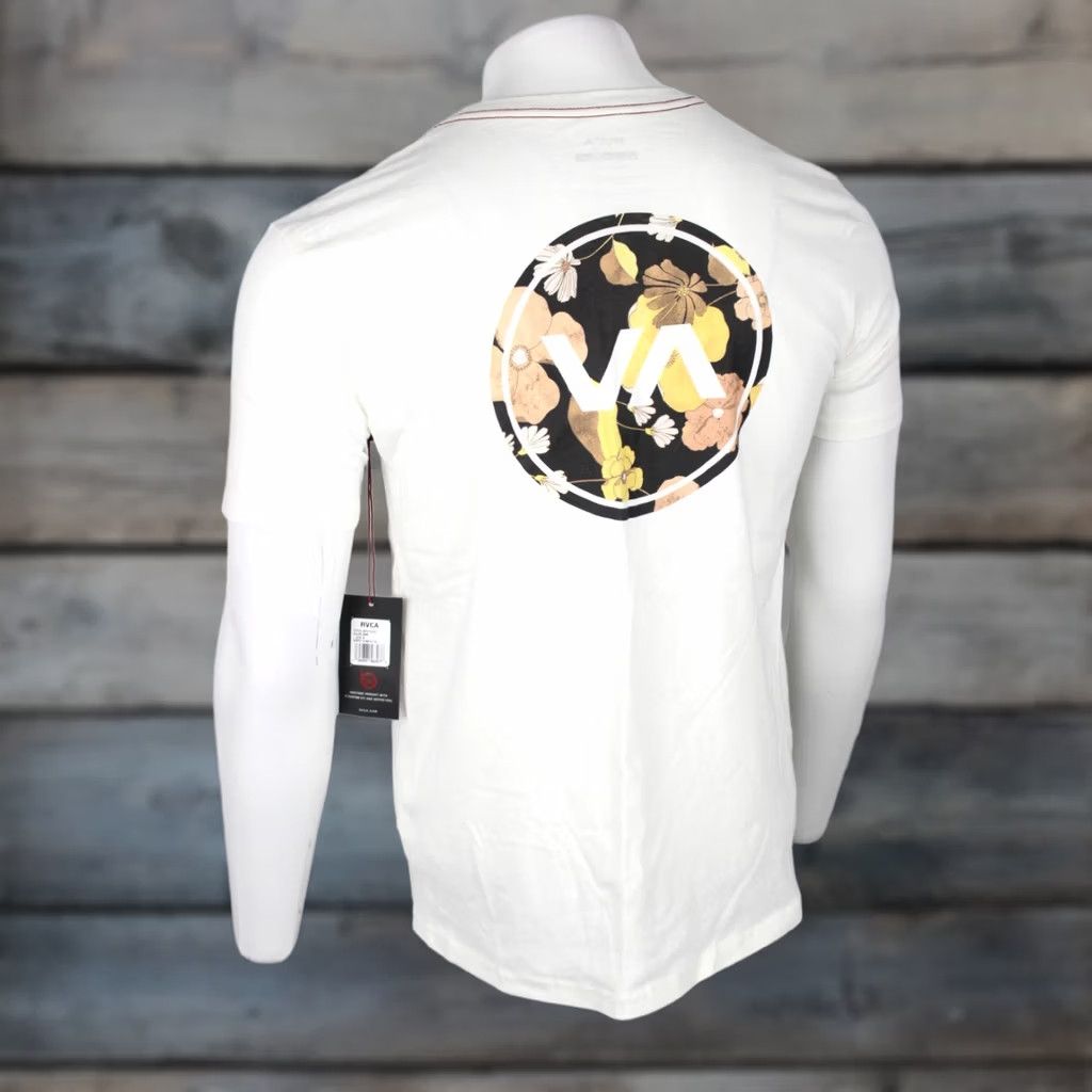 RVCA RVCA Men's Regular Fit T Shirt Short Sleeve Ivory AVYZT01231 Size US S / EU 44-46 / 1 - 1 Thumbnail