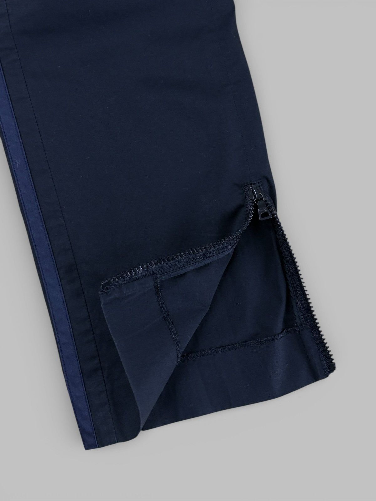 Prada Prada 2000s Black Technical Pants With Blue Sides Stripes Size US 36 / EU 52 - 14 Thumbnail