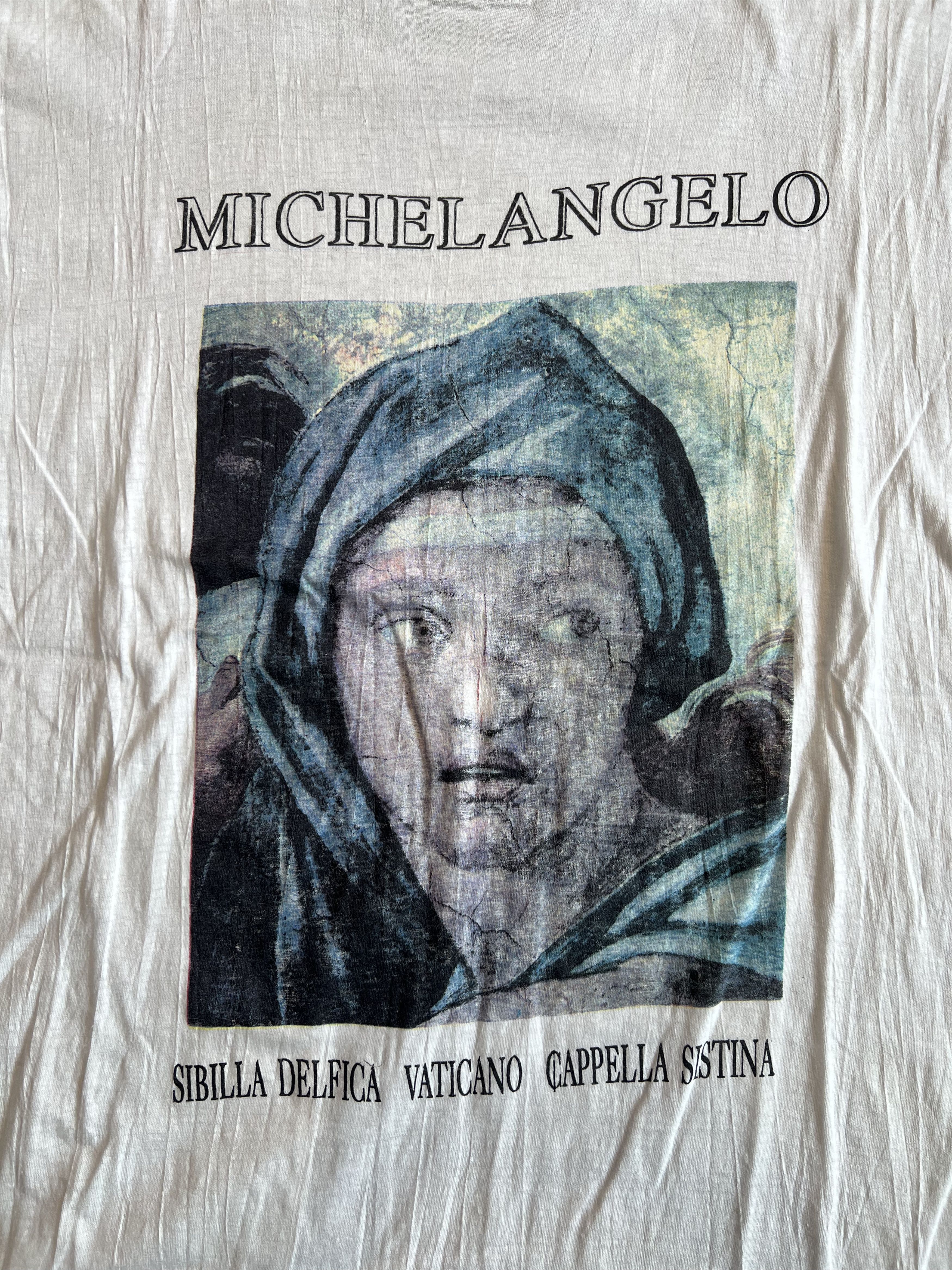 Arts & Science Vintage Michelangelo Delphic Sibyl Sistine Chapel Art Tee Size US XL / EU 56 / 4 - 4 Thumbnail