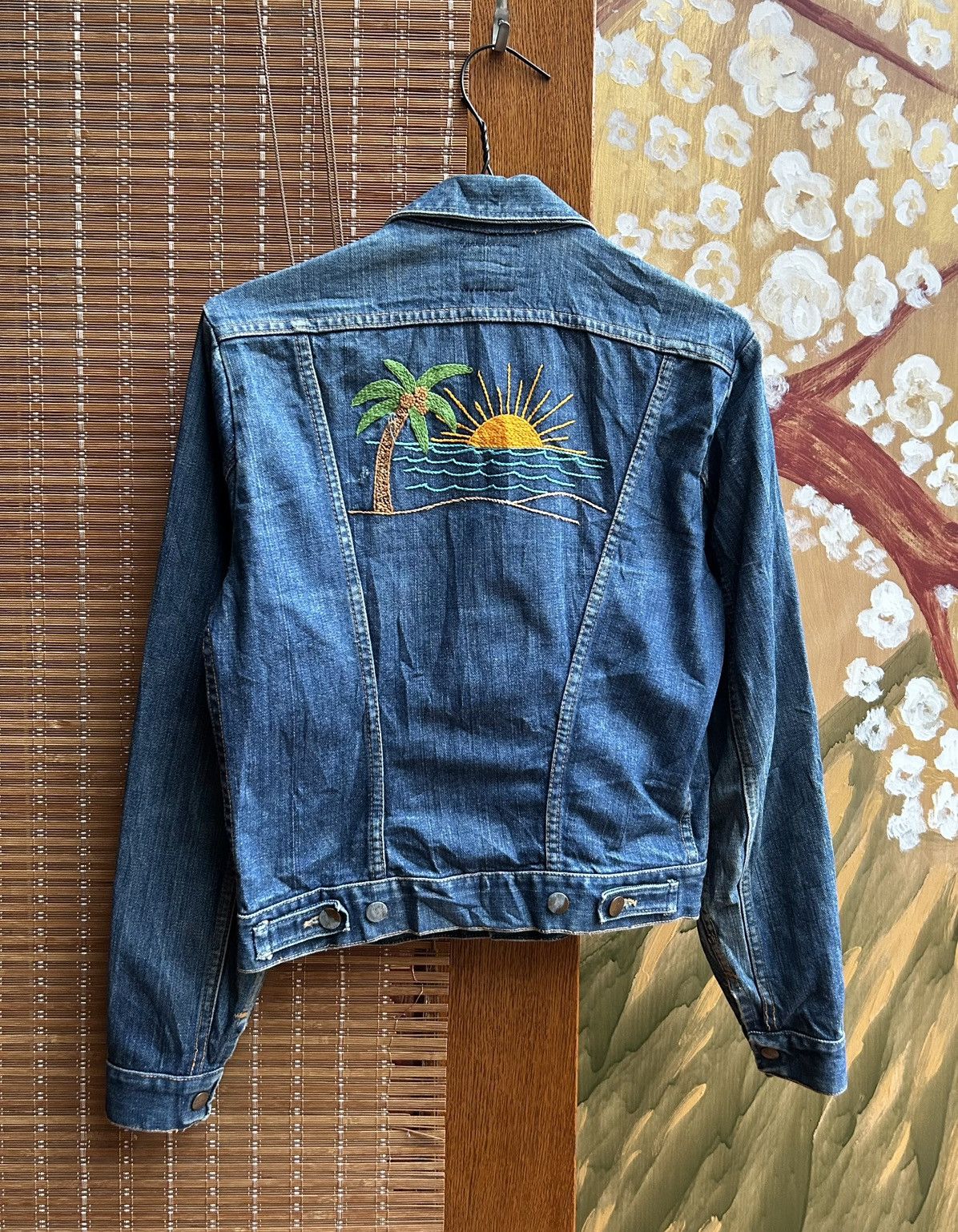 Wrangler 60s Maveric Blue Bell 3J03MJ Denim Jacket Embroidered Size US S / EU 44-46 / 1 - 2 Thumbnail