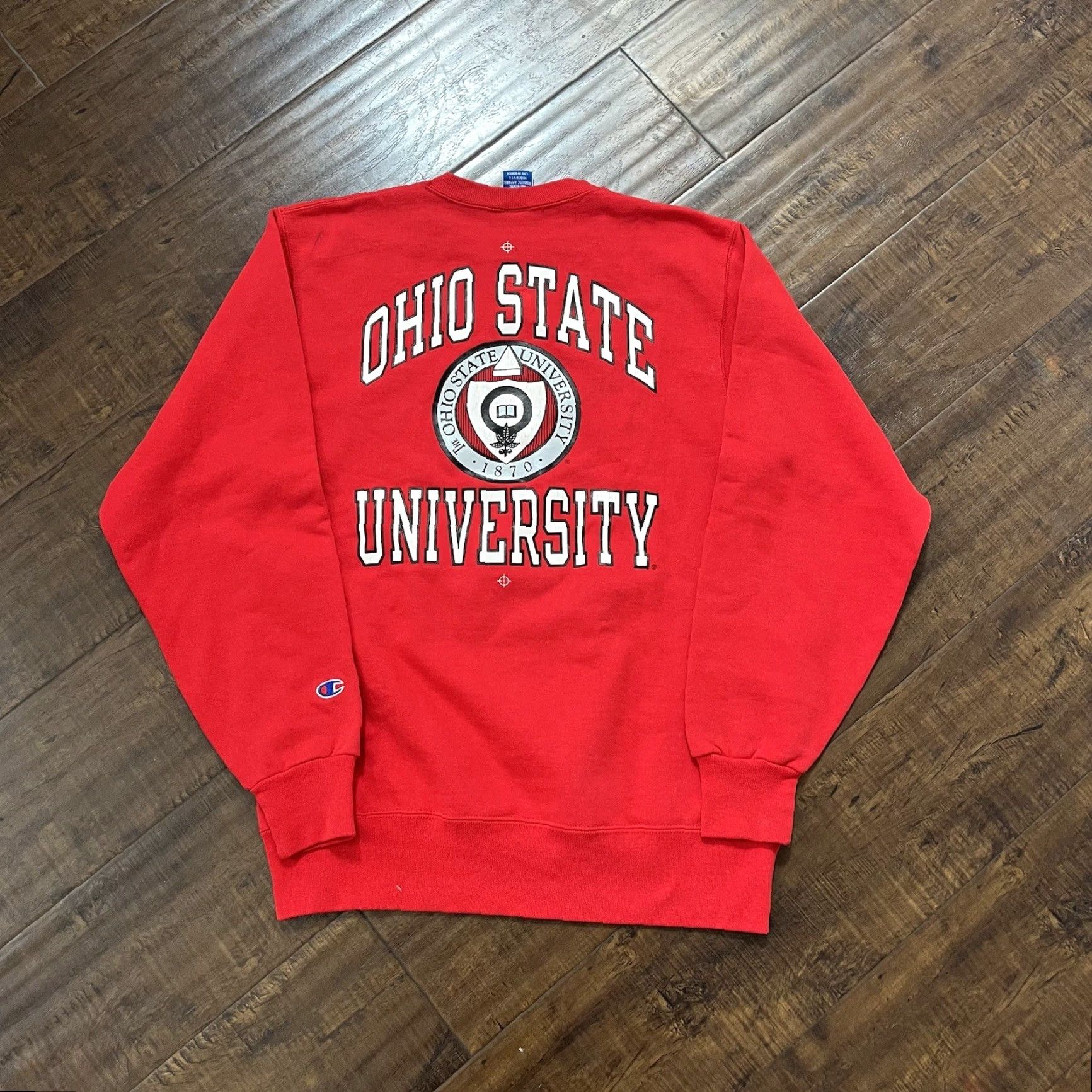 Champion VINTAGE Champion OSU Buckeyes Crewneck Sweatshirt Red XL Men Pullover 90s Sports Ohio State Buckeyes Size US XL / EU 56 / 4 - 4 Thumbnail