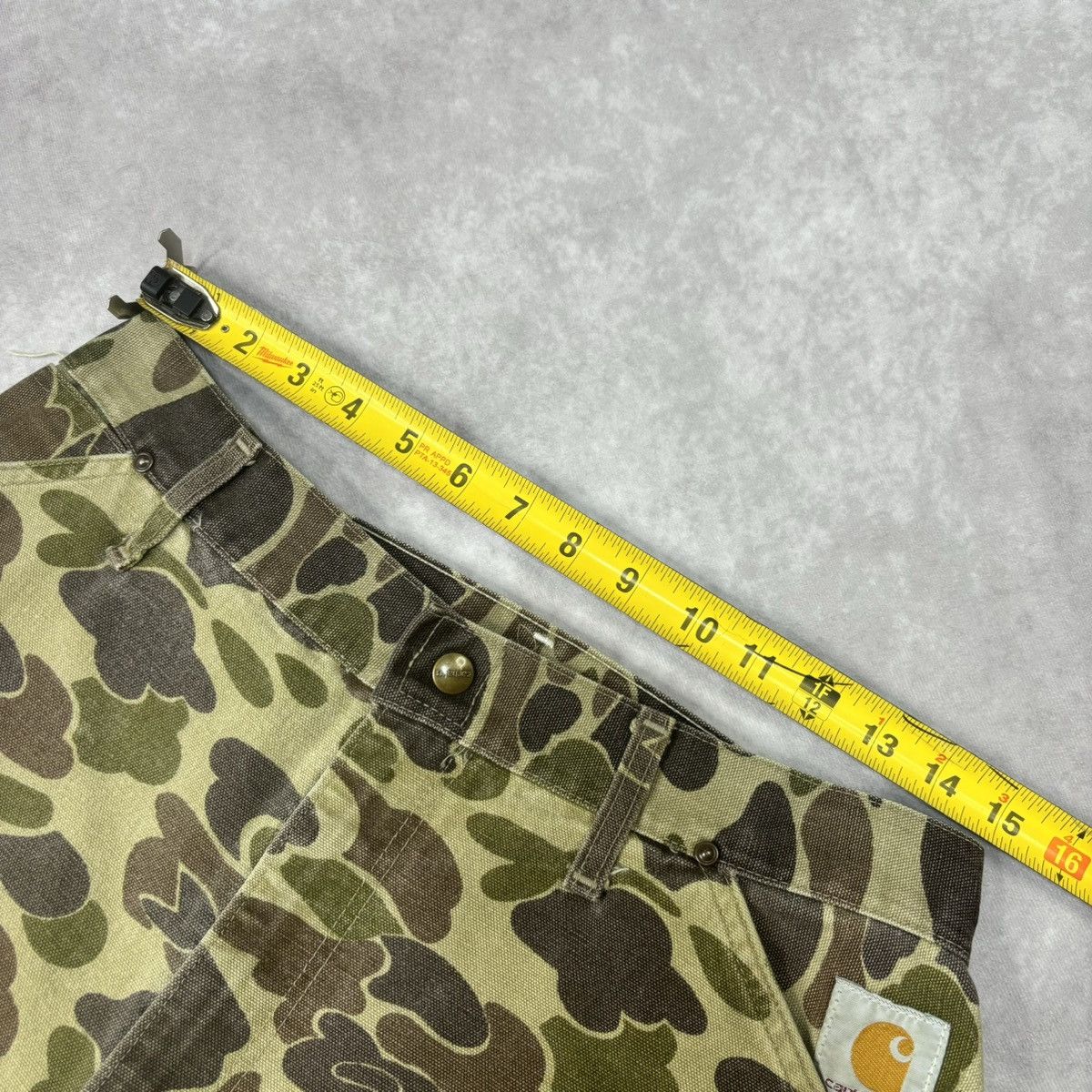 Carhartt × Vintage Vintage 1990s Carhartt Camo Double Knee Pants Size US 31 - 5 Thumbnail