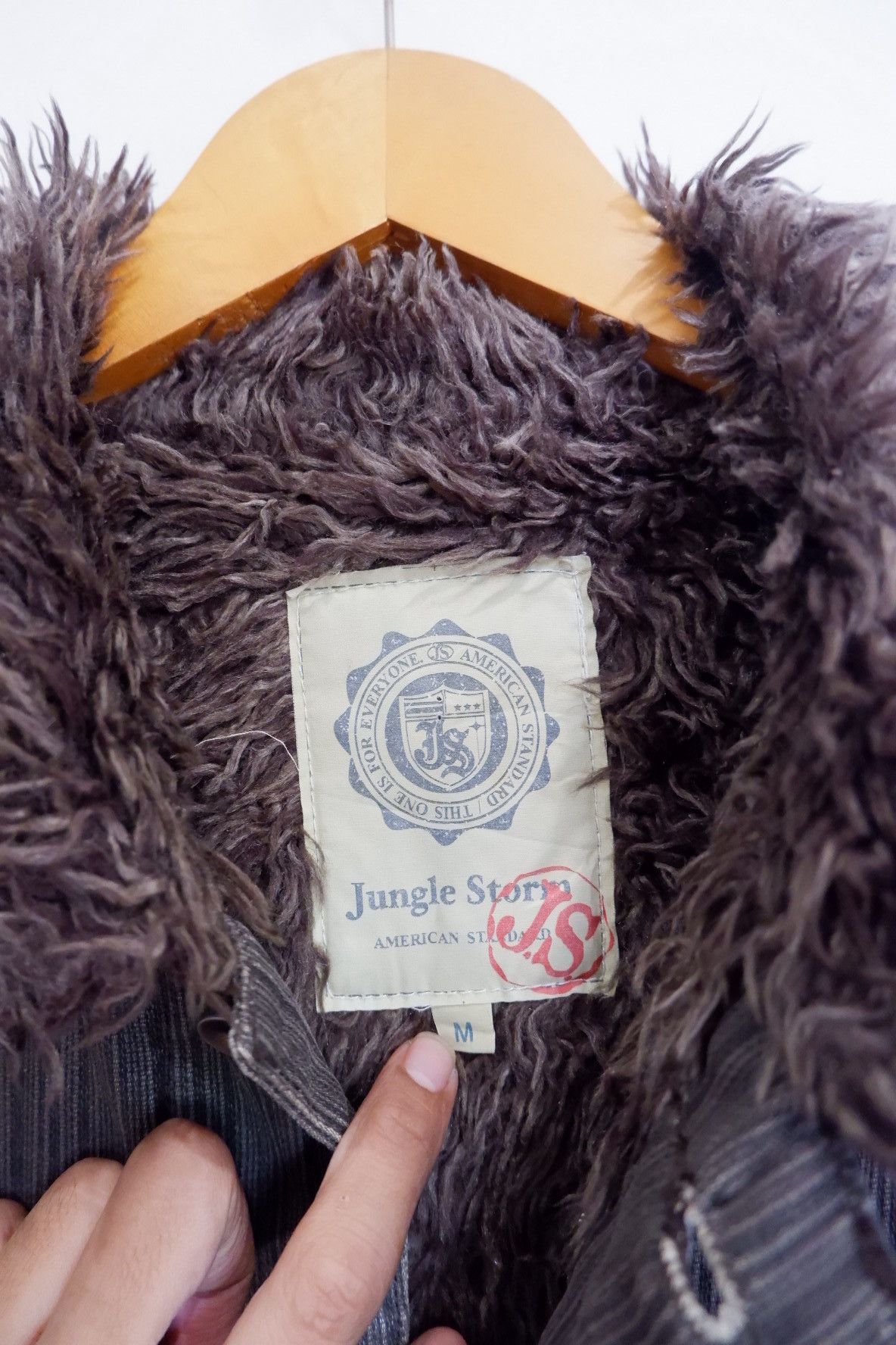 If Six Was Nine Vintage Jungle Storm Fur Neck Jacket Size US M / EU 48-50 / 2 - 6 Thumbnail