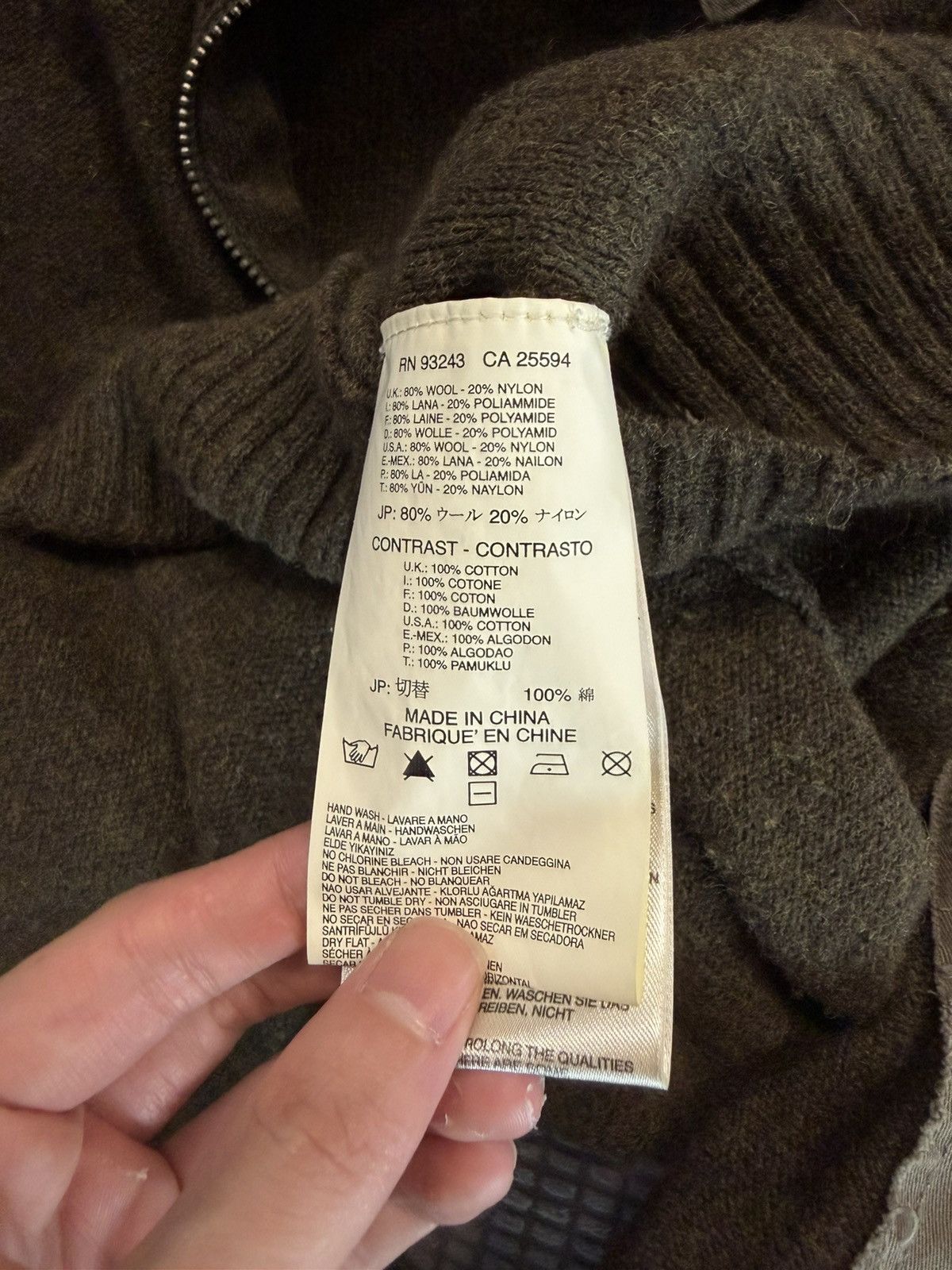 Diesel Military Paneled Zipper Pocket Longsleeve Knit Size US L / EU 52-54 / 3 - 10 Thumbnail