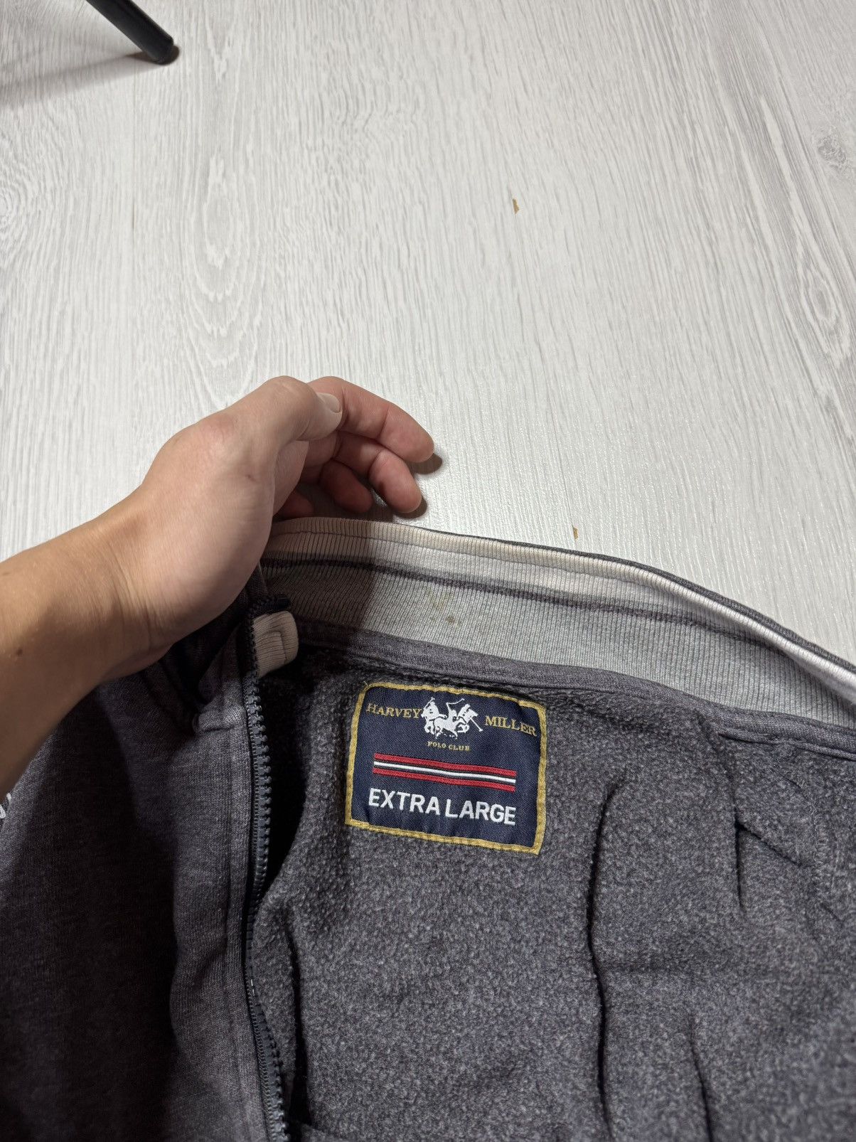 Beverly Hills Polo Club Harvey Miller Polo Club full-zip sweatshirt in grey. Size US M / EU 48-50 / 2 - 4 Thumbnail