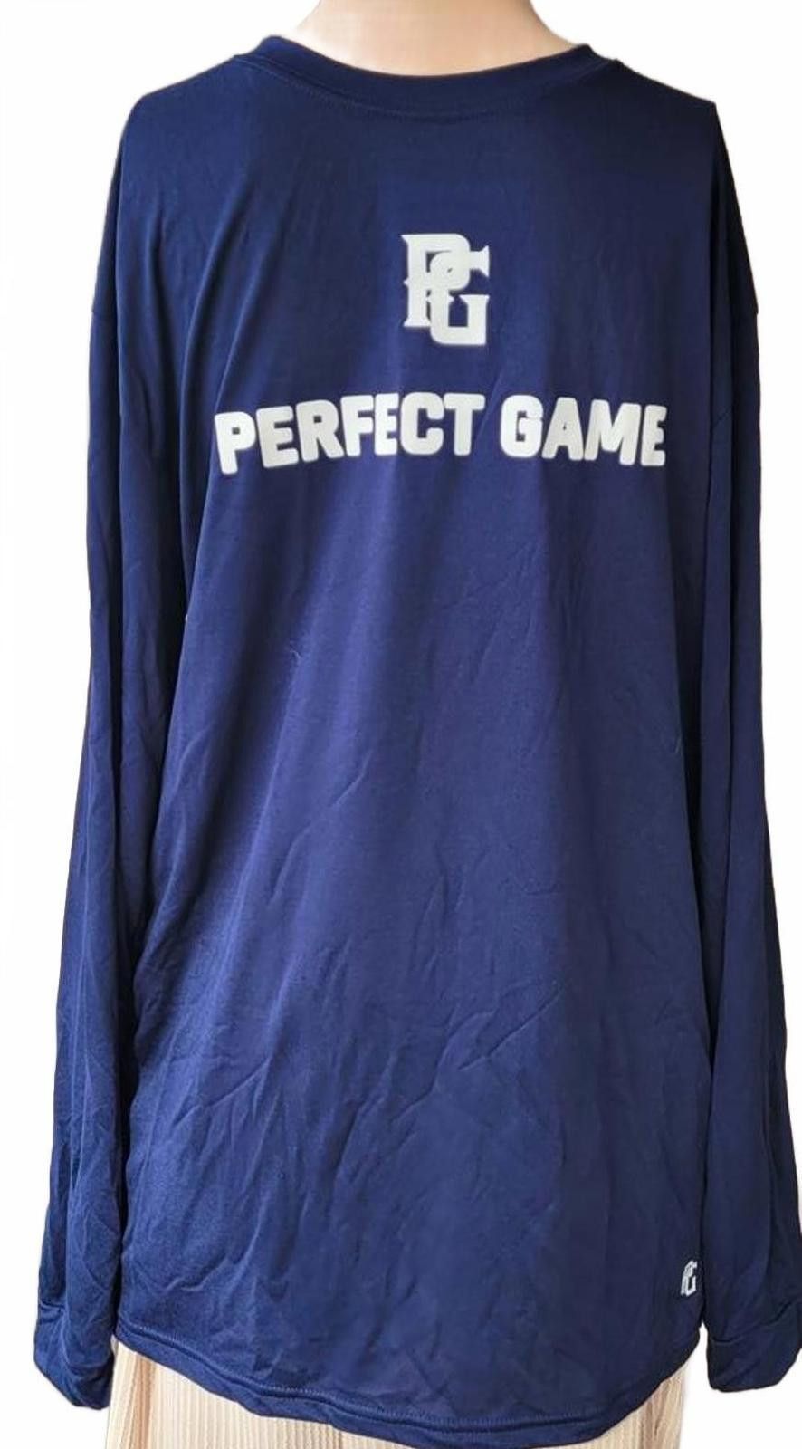 Other Perfect Game Men Player Active Sports Apparel Blue Top Sz L Size ONE SIZE - 2 Thumbnail