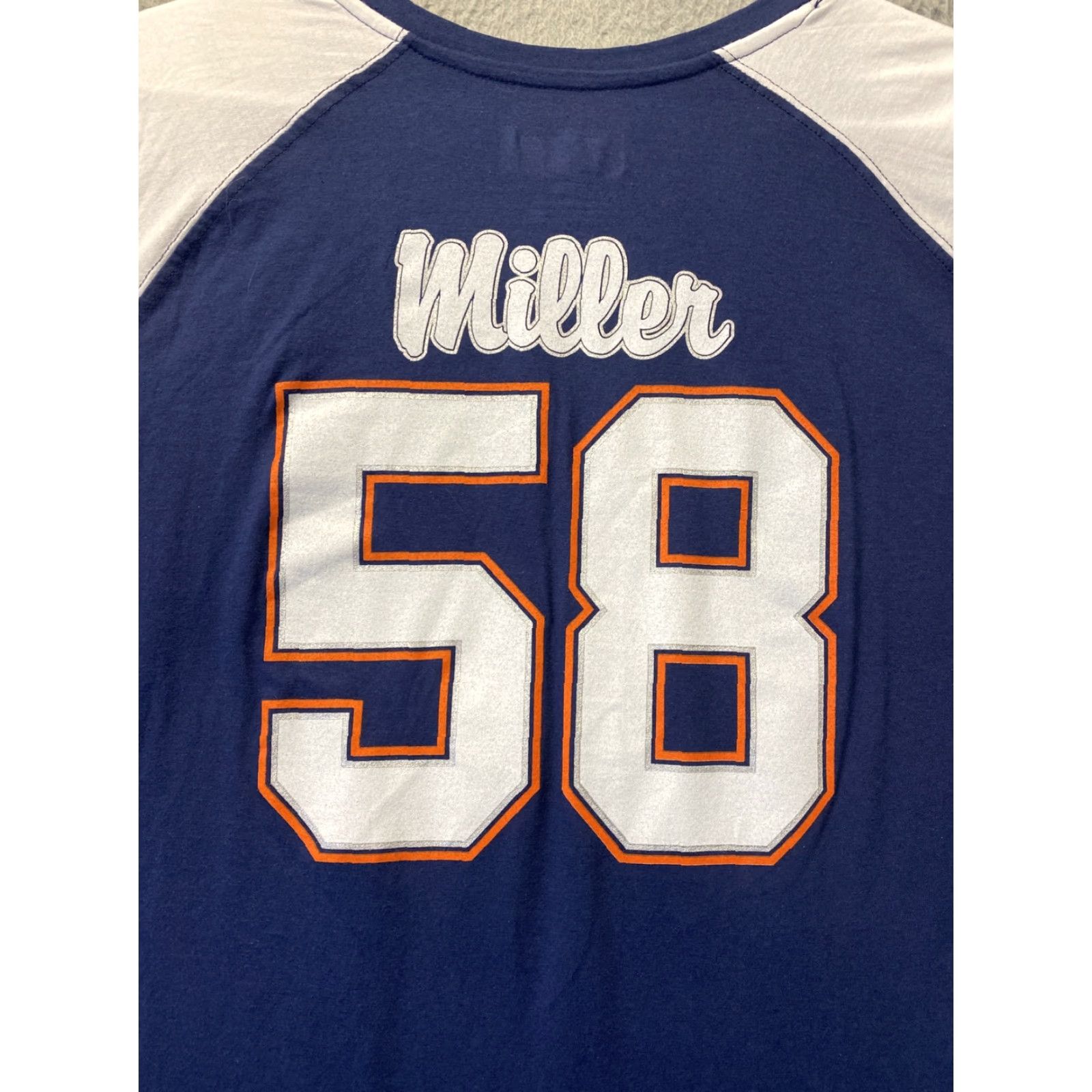 NFL NFL Team Apparel Womens L Denver Broncos 58 T Shirt Navy / 101-32 Size L / US 10 / IT 46 - 8 Thumbnail