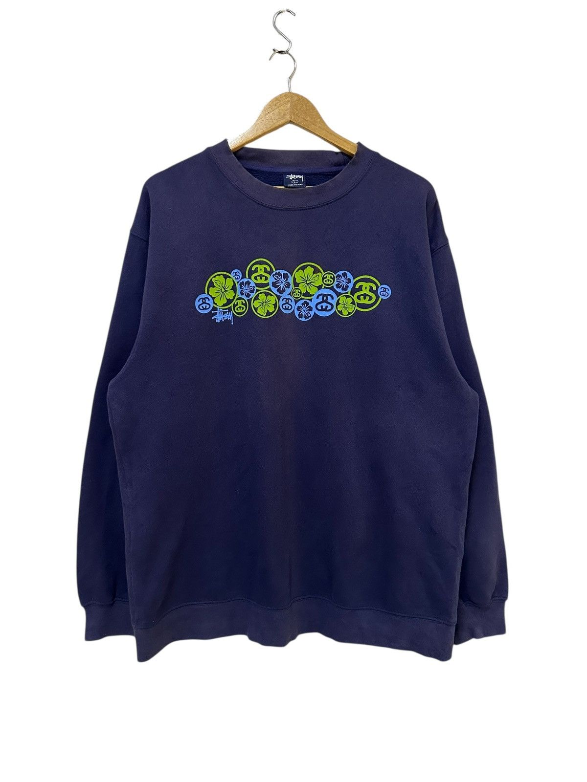 Stussy Vintage stussy floral sweatshirt Size US L / EU 52-54 / 3 - 1 Thumbnail