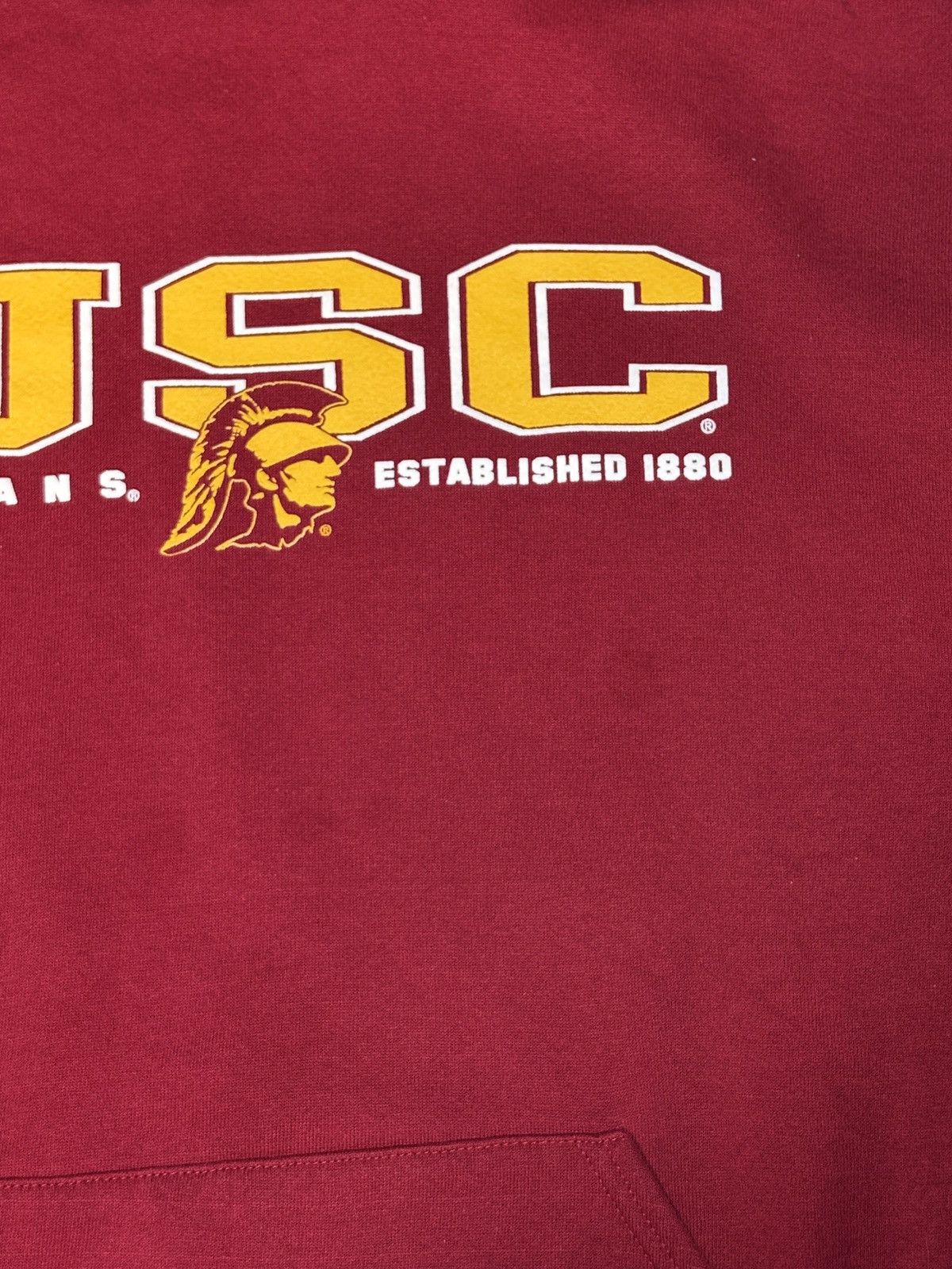 NCAA Vintage 1990s Russell USC Trojan College Hoodie Size XL 0545 Size US XL / EU 56 / 4 - 7 Thumbnail