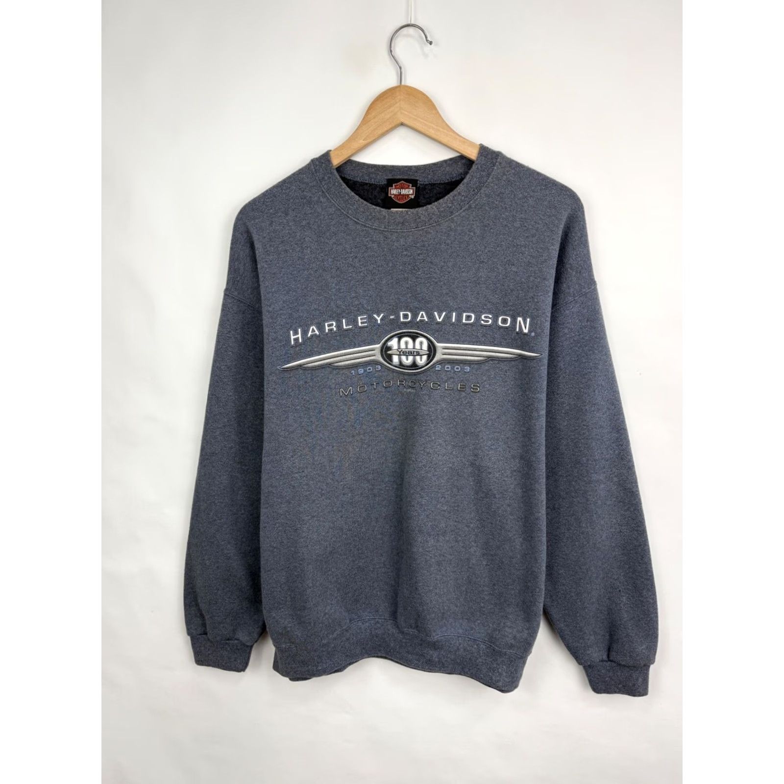Harley Davidson VINTAGE Harley-Davidson Sweatshirt Shirt Mens L Blue Grand Canyon Arizona Y2K" Size US L / EU 52-54 / 3 - 7 Thumbnail
