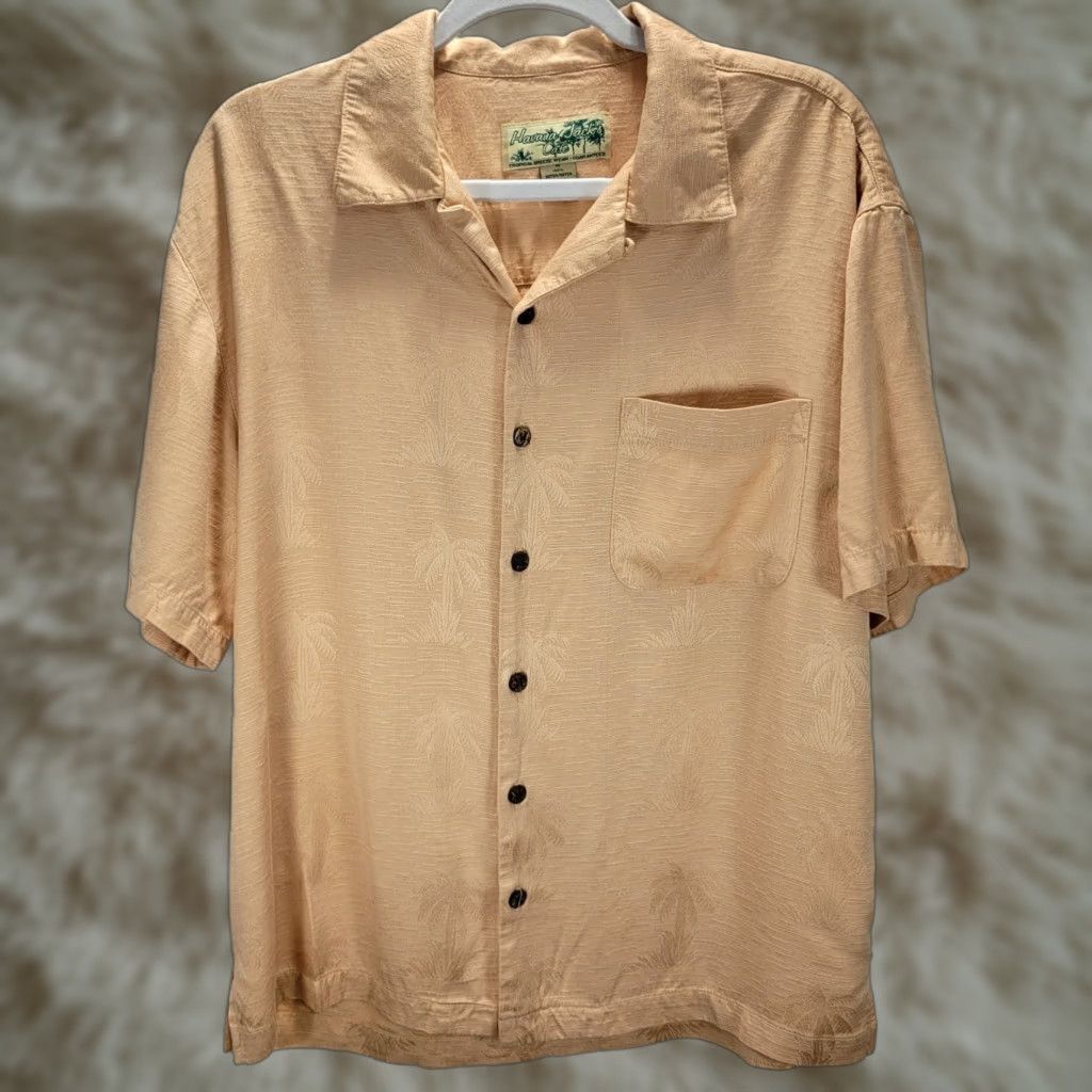 Vintage Men's Havana Jack's Cafe Peach Shirt Short Sleeve Button Up Hawaiian Soft Sz M Size US M / EU 48-50 / 2 - 1 Thumbnail