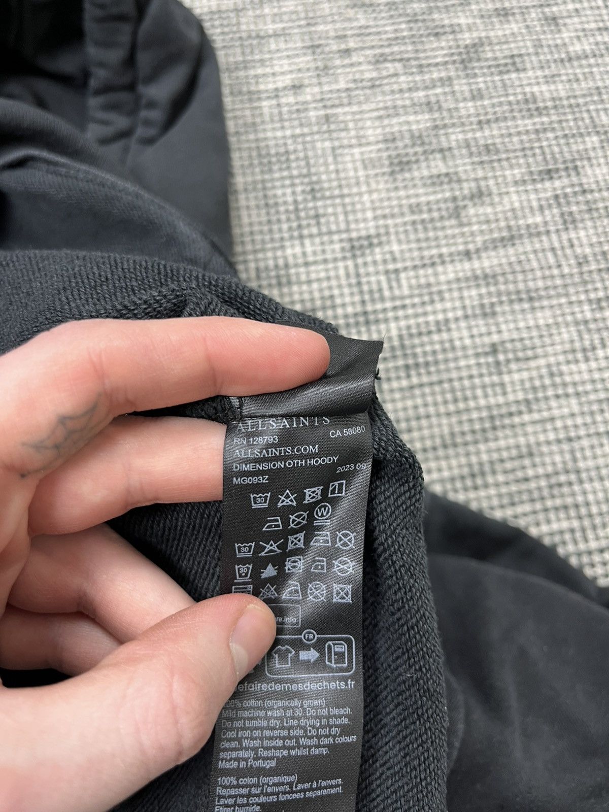 Allsaints Allsaints dimension oth 23 oversized faded hoodie Size US S / EU 44-46 / 1 - 5 Thumbnail
