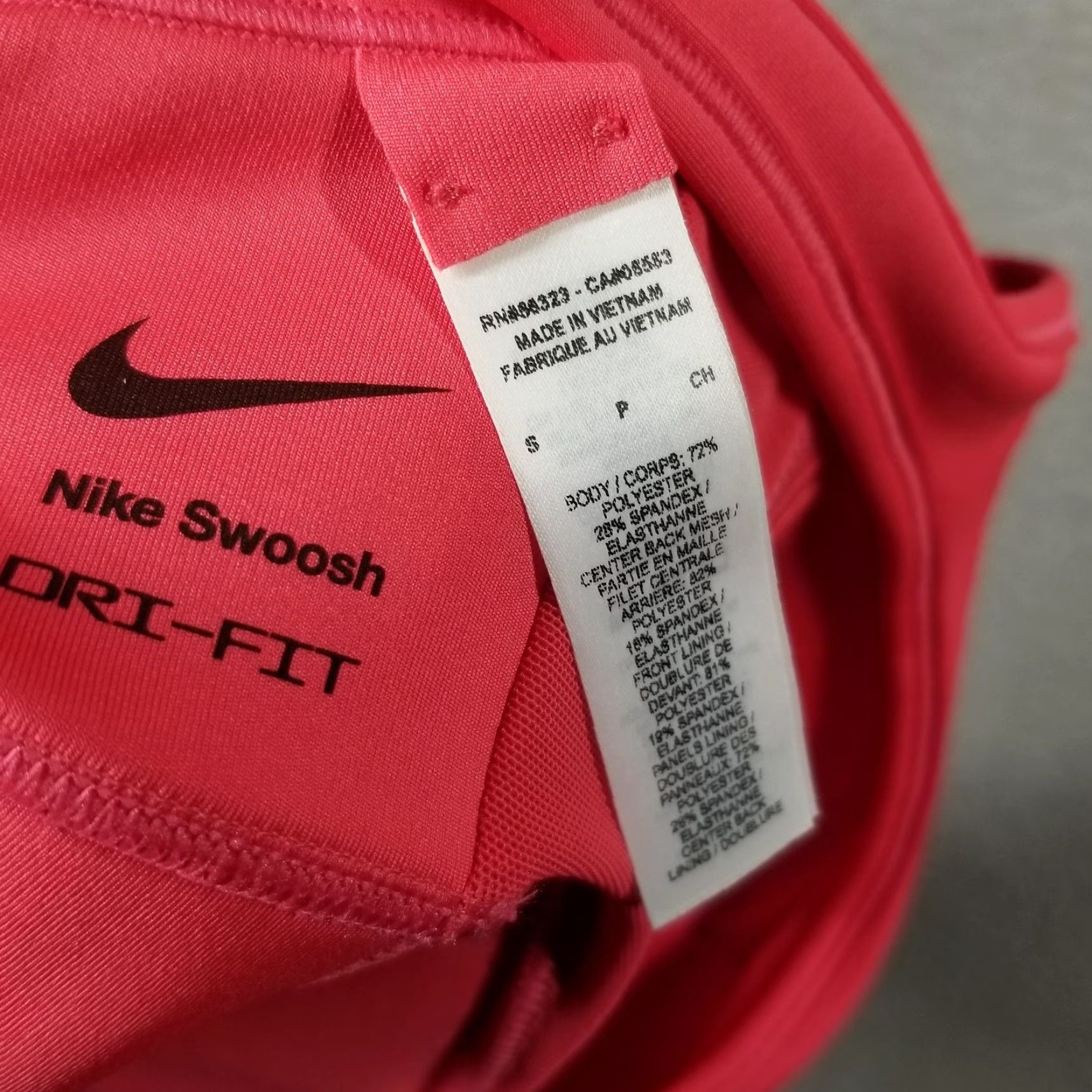 Nike Nike Sports Bra Womens Small Pink Dri-FIT Swoosh Racerback Training FN2728-629 Size ONE SIZE - 7 Thumbnail