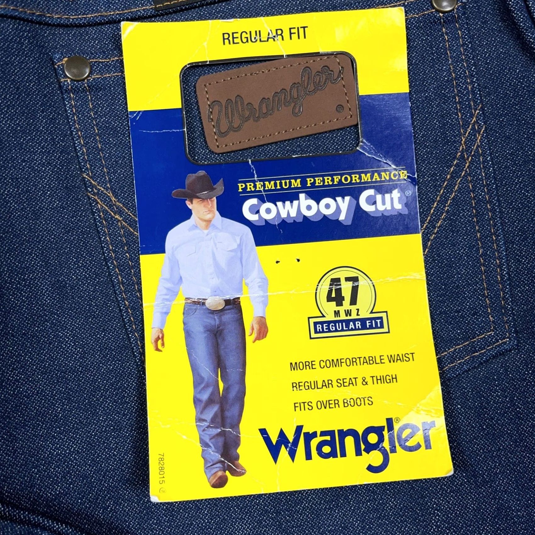 Wrangler Wrangler Jeans Men 36x38 Cowboy Cut Regular Fit 13MWZ Dark Rodeo Western Jeans Size US 36 / EU 52 - 4 Thumbnail