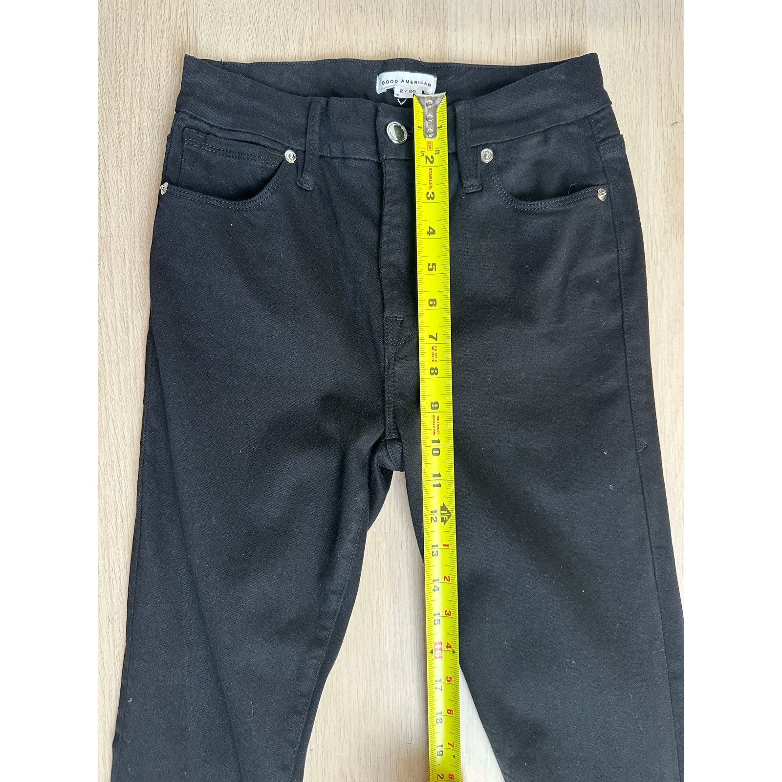 Good American Good American Black Denim Jeans - Size 2 - Mint Size 26" / US 2 / IT 38 - 4 Thumbnail