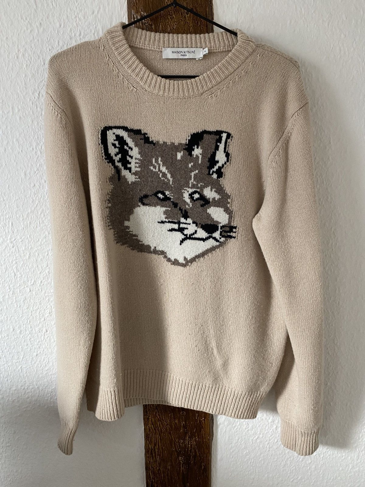 Maison Kitsune Fox Knitted Sweatshirt