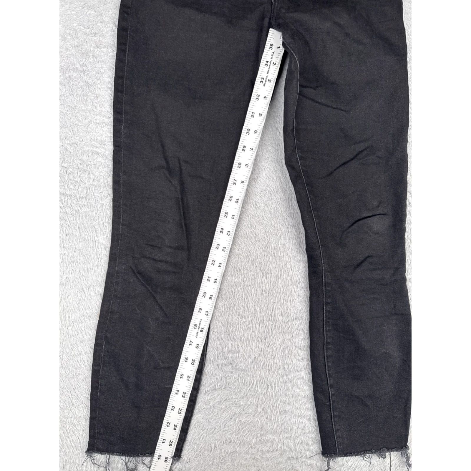 Abercrombie & Fitch Abercrombie & Fitch Jeans Women 4 Black Denim Ultra High Rise Super Skinny Ankle Womens Size 27" / US 4 / IT 40 - 7 Thumbnail