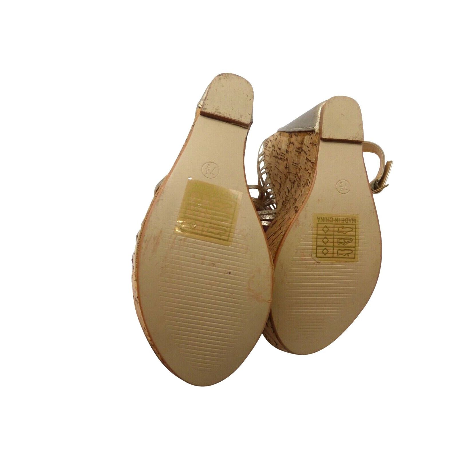 Other Relent Agneta Cork Wedge Sandals, US 7-1/2; Gold Size US 7.5 / IT 37.5 - 3 Thumbnail