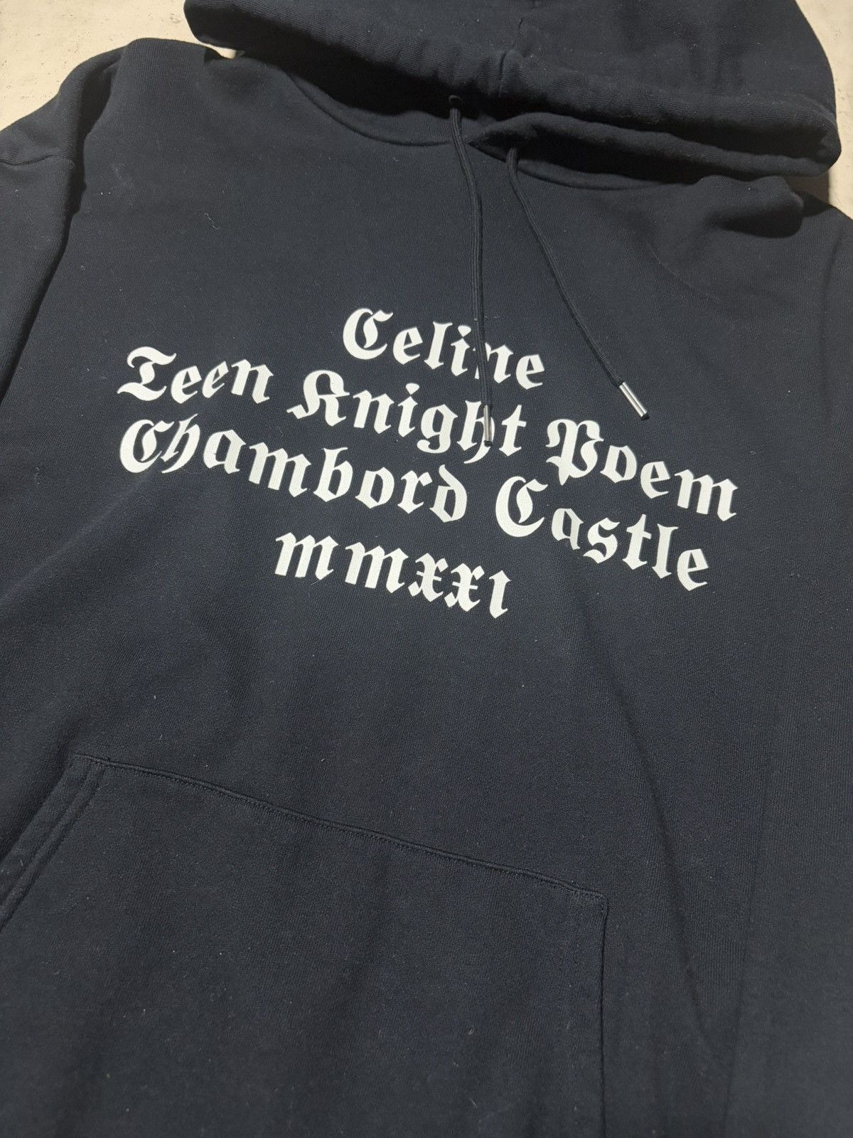 Celine Celine AW21 “Teen Knight Poem” Hoodie Size US XL / EU 56 / 4 - 2 Thumbnail