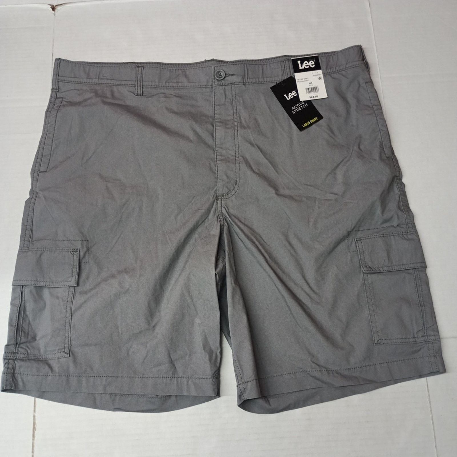Lee Lee Men's 46 Active Fabric Cargo Shorts Gray Motion Flex Size US 44 / EU 60 - 1 Thumbnail