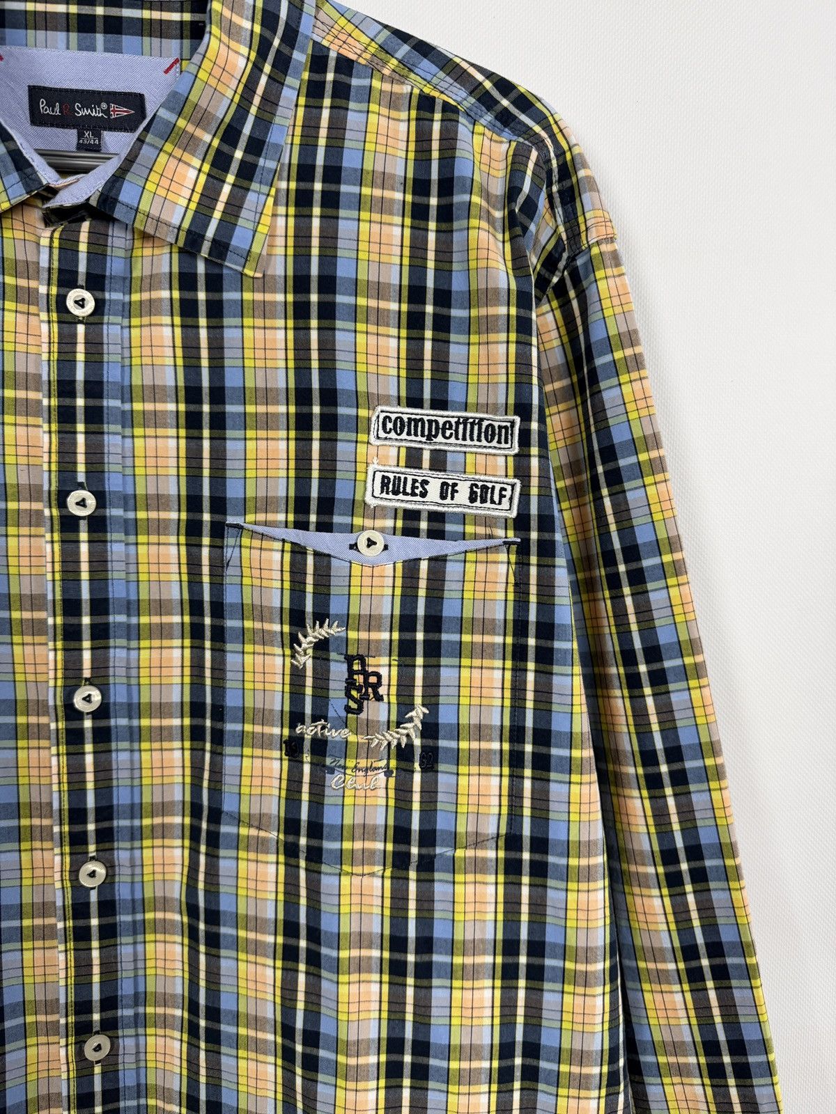 Paul Smith Paul Smith Long Sleeve Shirt Button Up Rules of Golf Size XL Size US XL / EU 56 / 4 - 6 Thumbnail