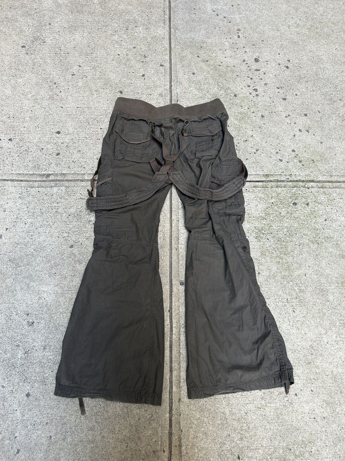 Japanese Brand GOA Flared Pants With Suspenders | Grailed