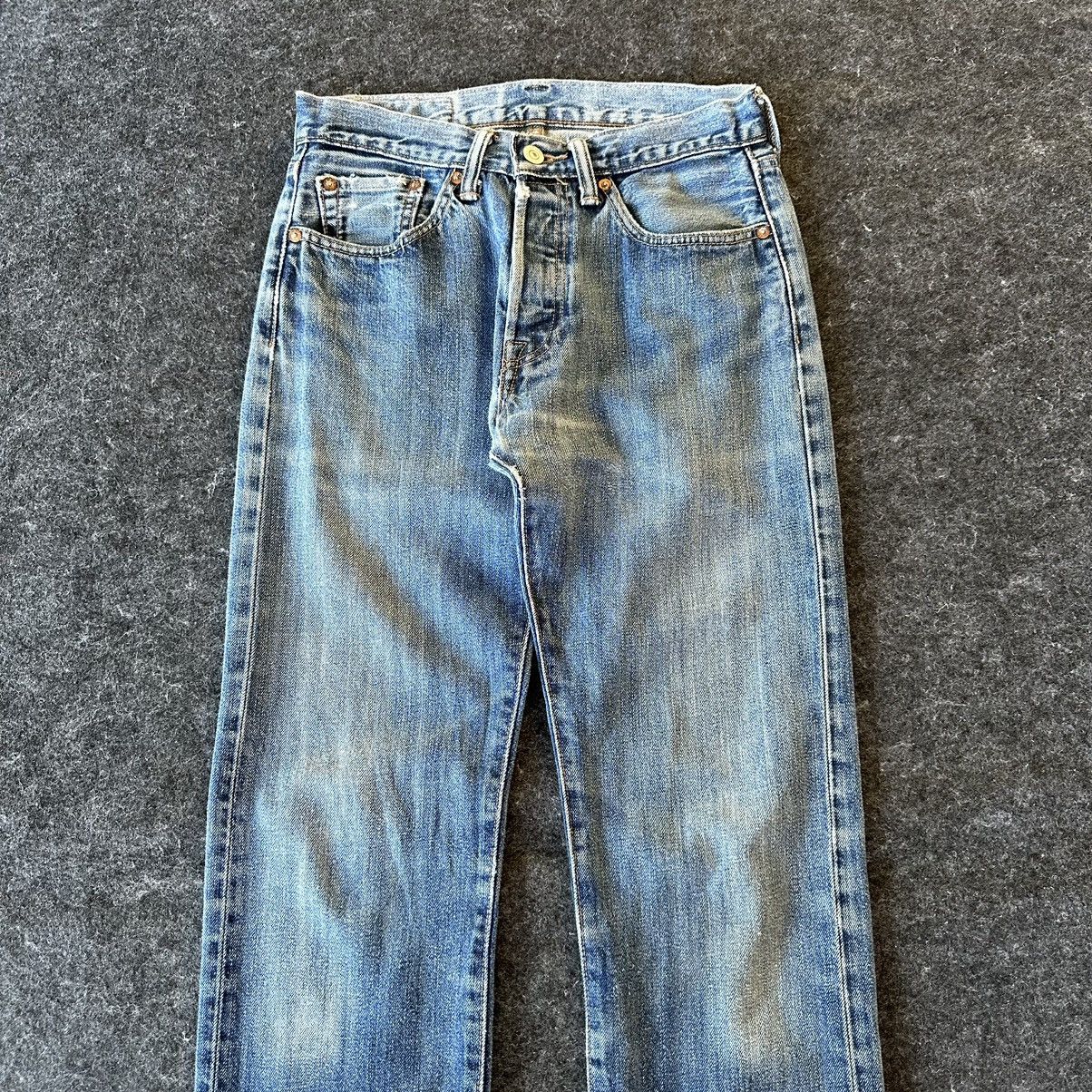 Levi's Vintage Levis 501 Distressed Blue Denim 28x32 D566 Size US 28 / EU 44 - 2 Thumbnail