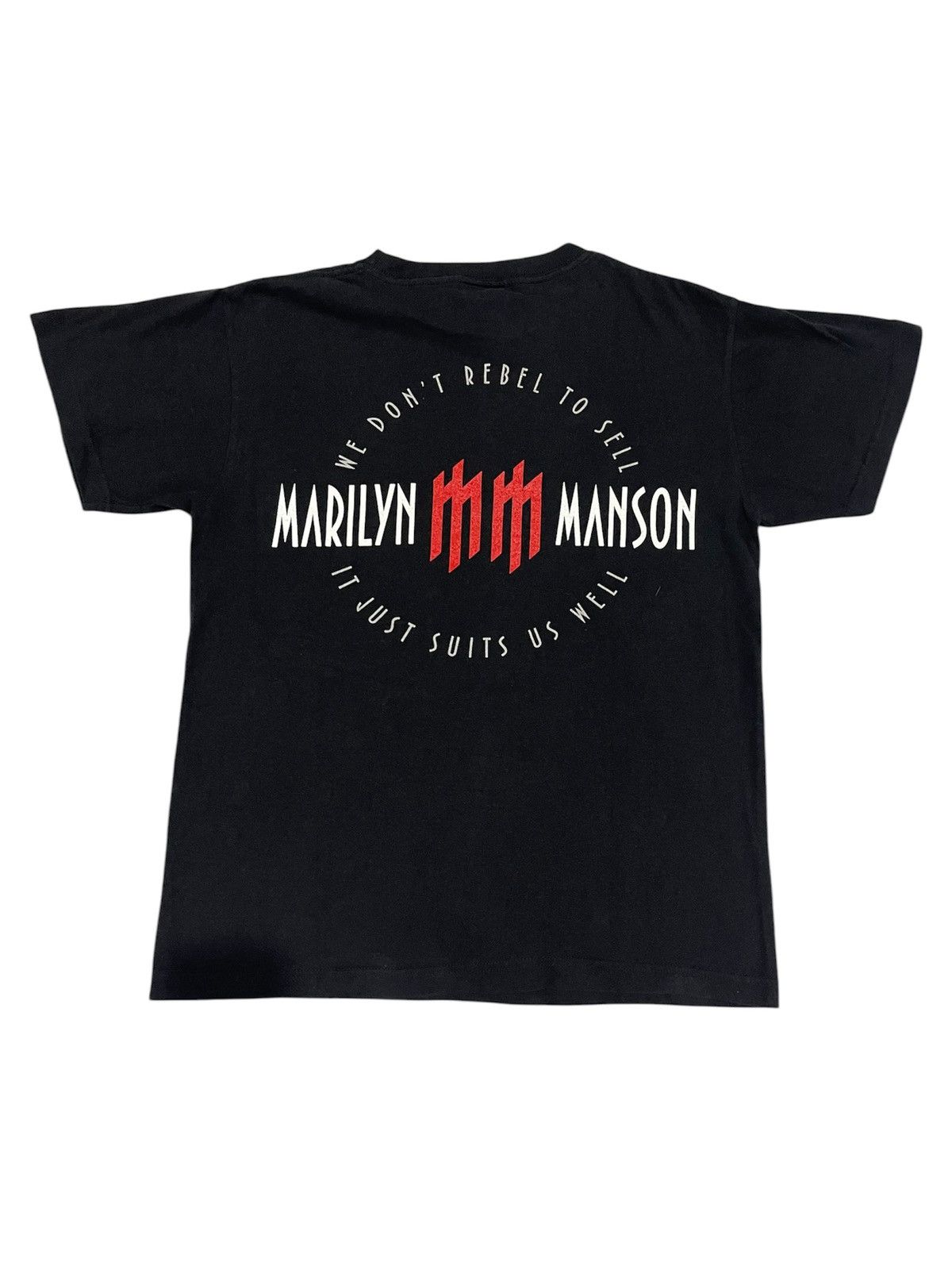 Band Tees × Marilyn Manson × Vintage MARILYN MANSON Size US M / EU 48-50 / 2 - 2 Thumbnail