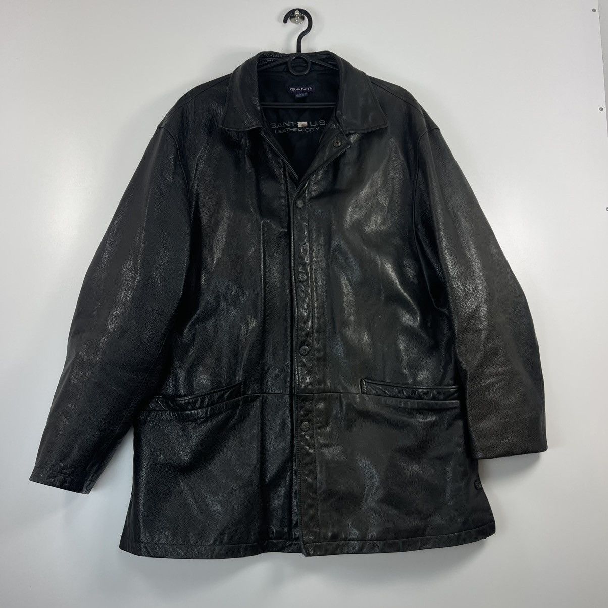 Gant Gant USA Leather Coat jacket 100% leather L Size US L / EU 52-54 / 3 - 2 Thumbnail