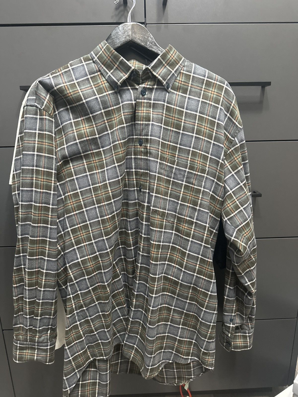 Balenciaga Balenciaga oversized flannel tee Size US L / EU 52-54 / 3 - 4 Thumbnail