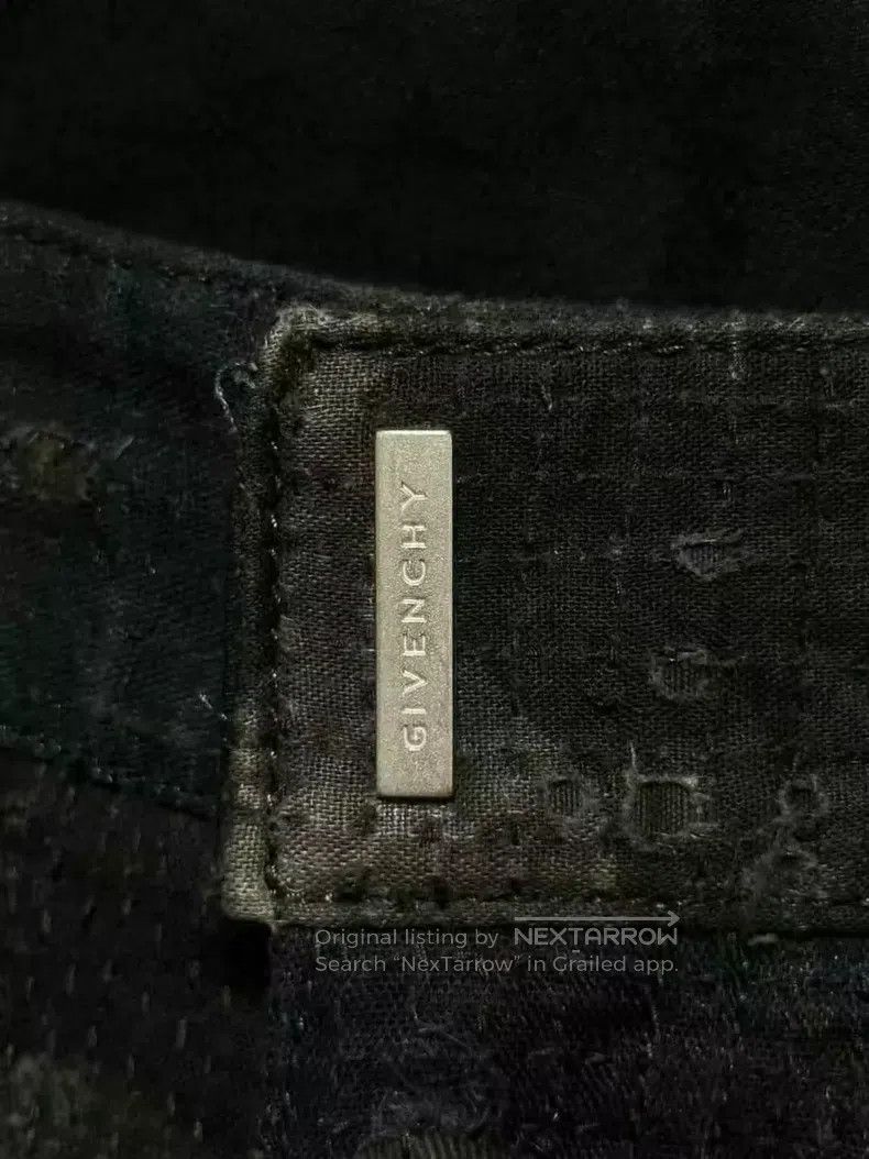 Givenchy Givenchy Black-Green Boro Ripped Double-Zip Denim Pants Size US 32 / EU 48 - 4 Thumbnail