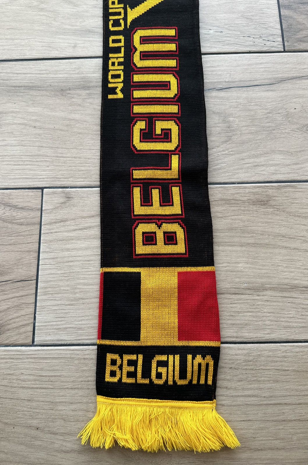 Vintage Scotland vs Belgium World Cup Football Soccer Scarf Size ONE SIZE - 2 Thumbnail