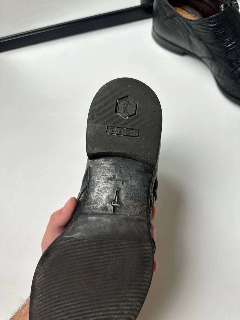 Paciotti Cesare Paciotti Black Embossed Reptile Texture Vintage Shoes Size US 9 / EU 42 - 8 Thumbnail