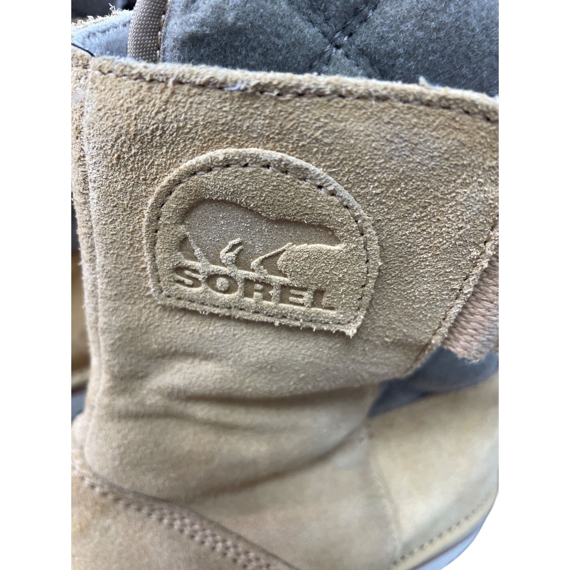 SOREL Sorel womans tan gray suede lined winter fall mid calf boots Size US 9 / IT 39 - 4 Thumbnail