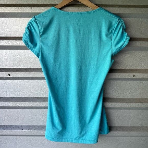 Nike Nike Women's Aqua Short Sleeve Tee Sz Small S Size S / US 4 / IT 40 - 5 Thumbnail
