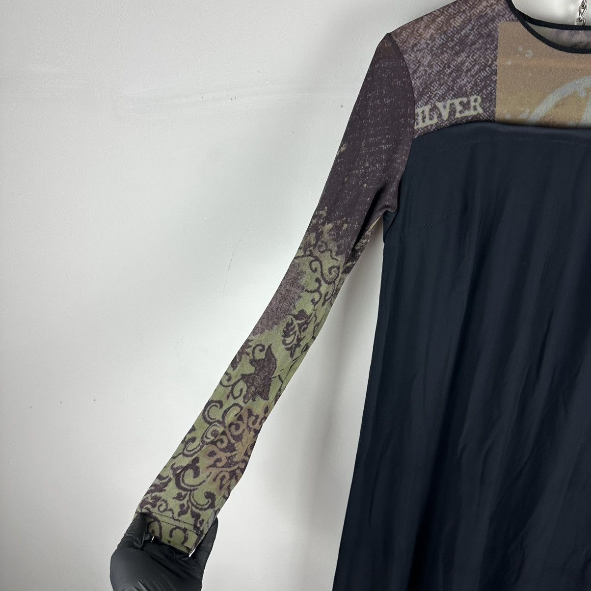Cop Copine Vintage Crazy Cop Copine Abstract Maxi Dress Mesh Sleeves Size S / US 4 / IT 40 - 7 Thumbnail