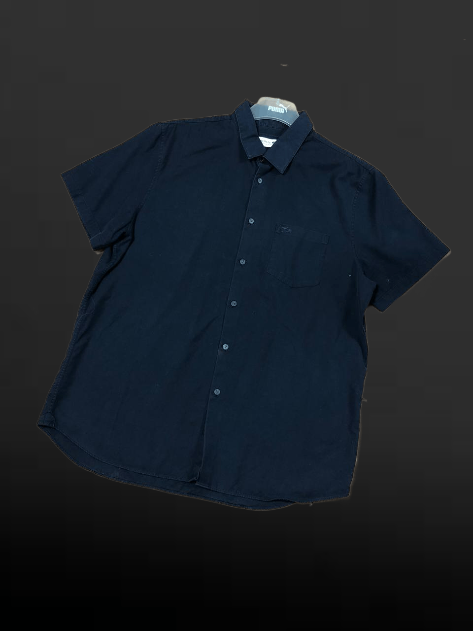 Shirt Black logo Y2K Lacoste Vintage Streetwear