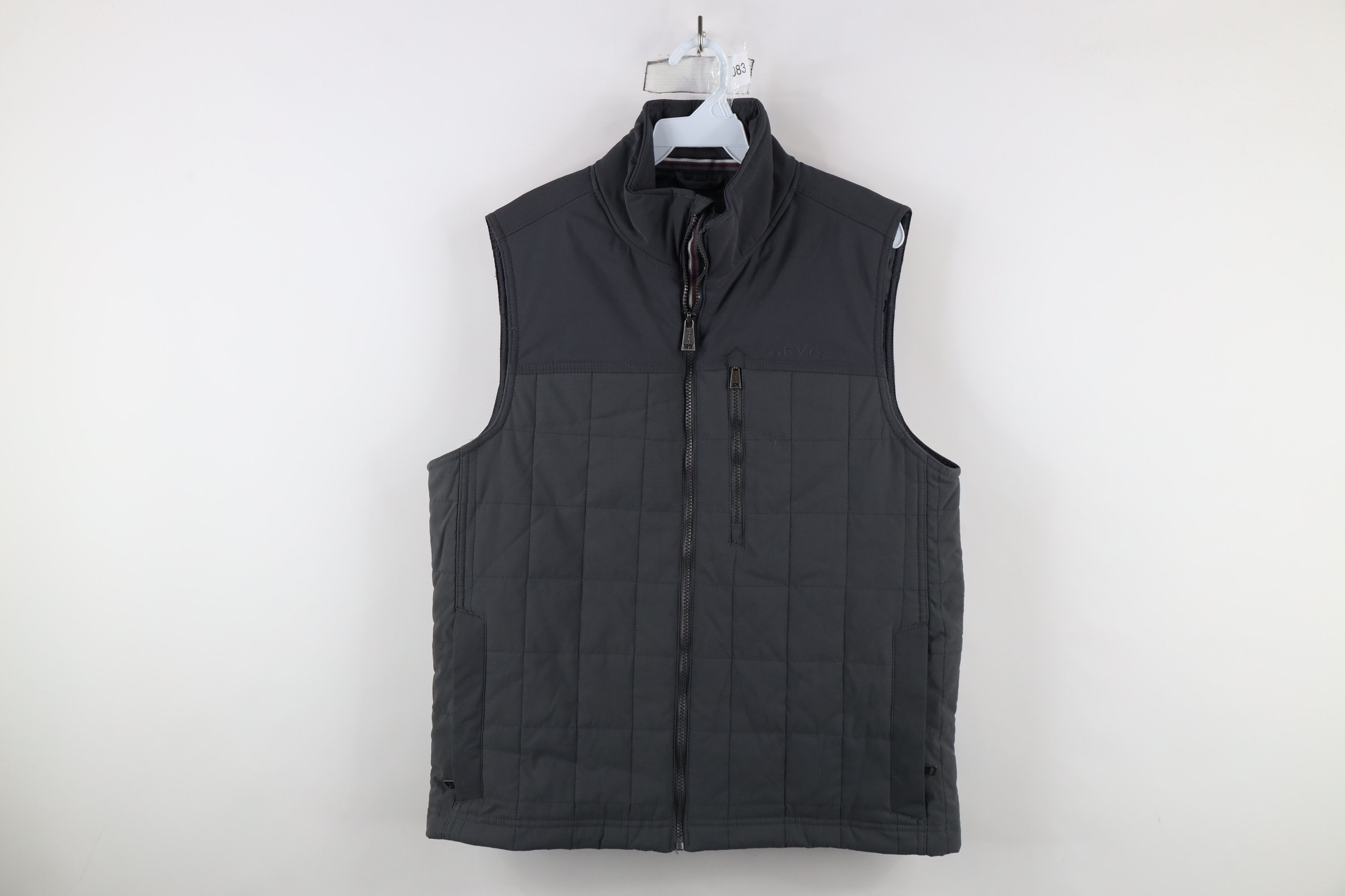 Orvis × Vintage Orvis Spell Out Quilted Full Zip Puffer Vest Jacket Gray Size US M / EU 48-50 / 2 - 1 Thumbnail