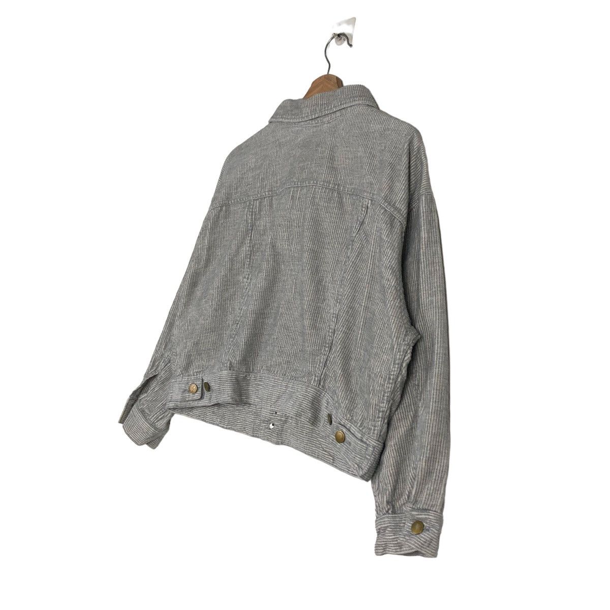 Hysteric Glamour 🔥CROPPED HICORY CHORE JACKET BIKER EARTH MUSIC & ECOLOGY Size US M / EU 48-50 / 2 - 10 Thumbnail