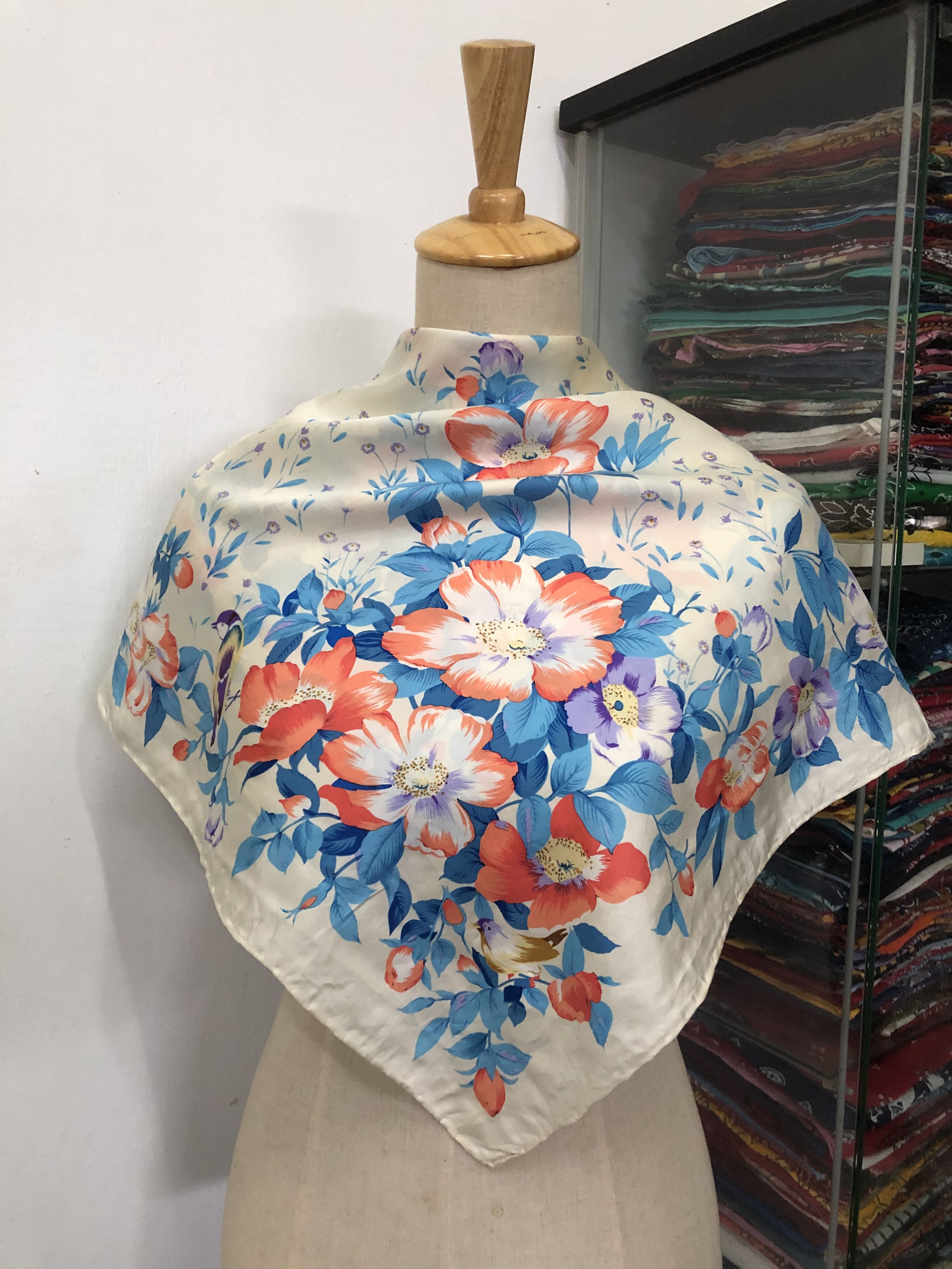 Vintage Vintage Jean Patou Silk Scarf Size ONE SIZE - 1 Thumbnail