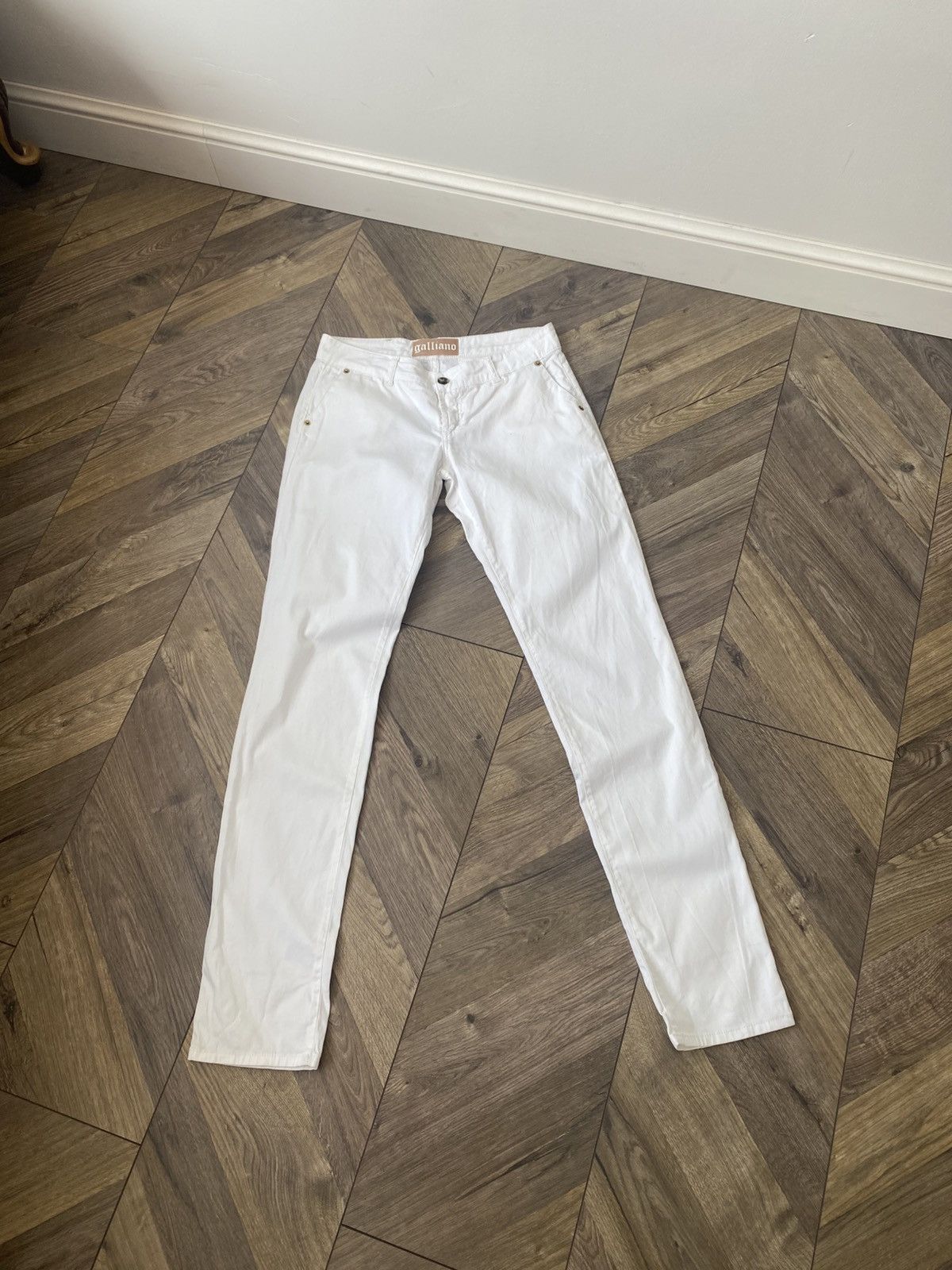 John Galliano Vintage John Galliano women’s white pants Size 28" / US 6 / IT 42 - 2 Thumbnail