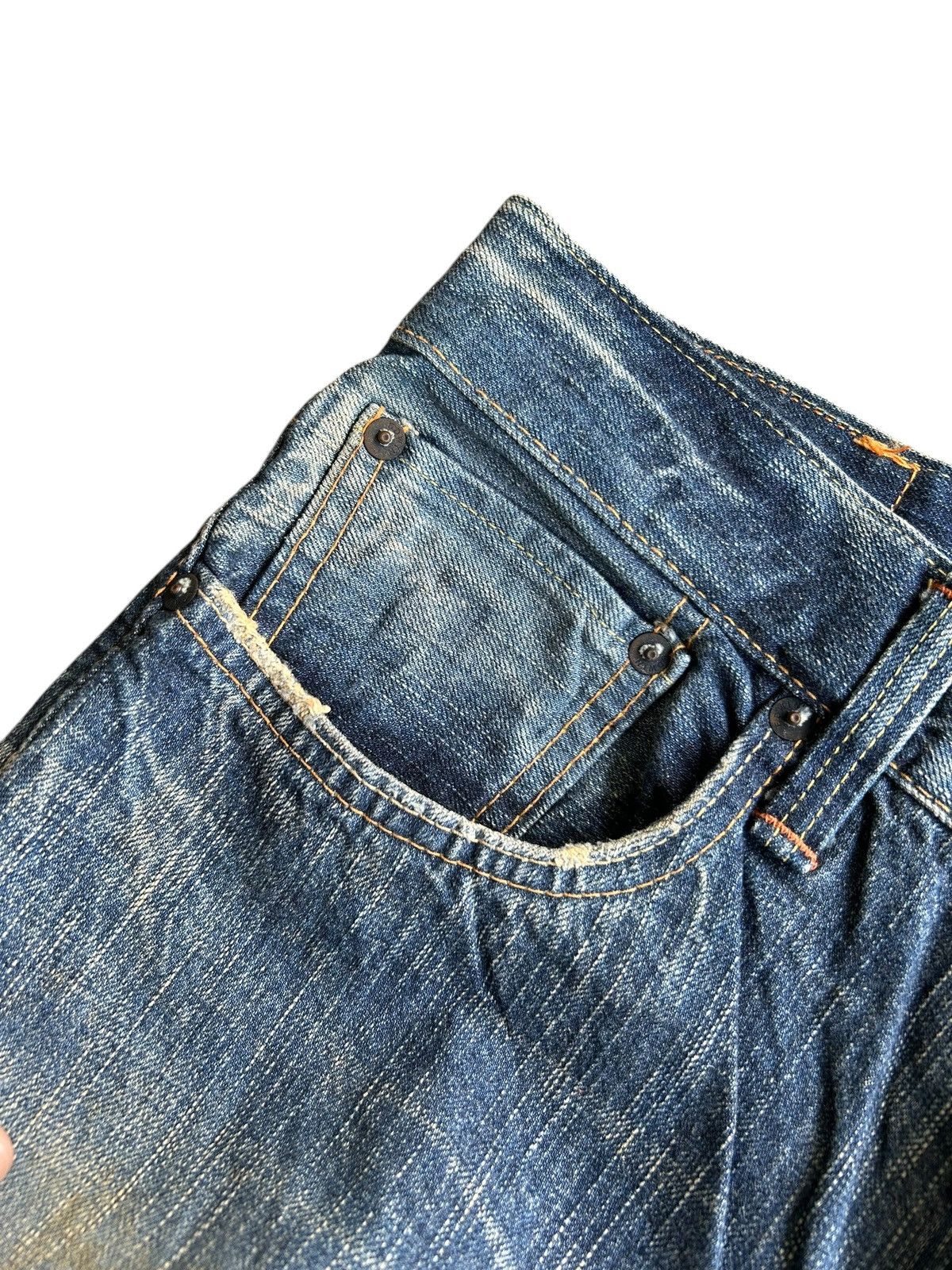 Kapital Flare Rusty Edwin Made Japan Faded Denim Jeans Size US 33 - 6 Thumbnail