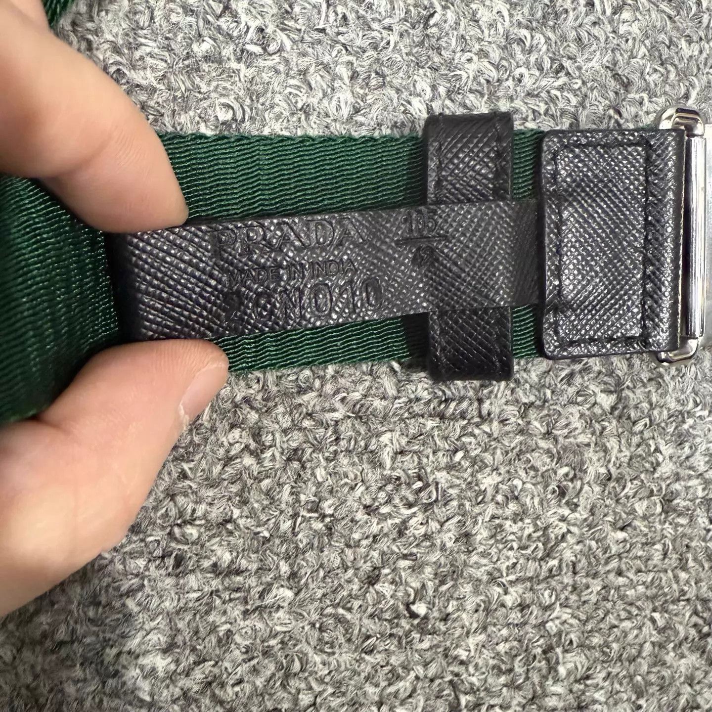 Prada Prada Classic Square Buckle Belt 105 99 New Size ONE SIZE - 4 Thumbnail