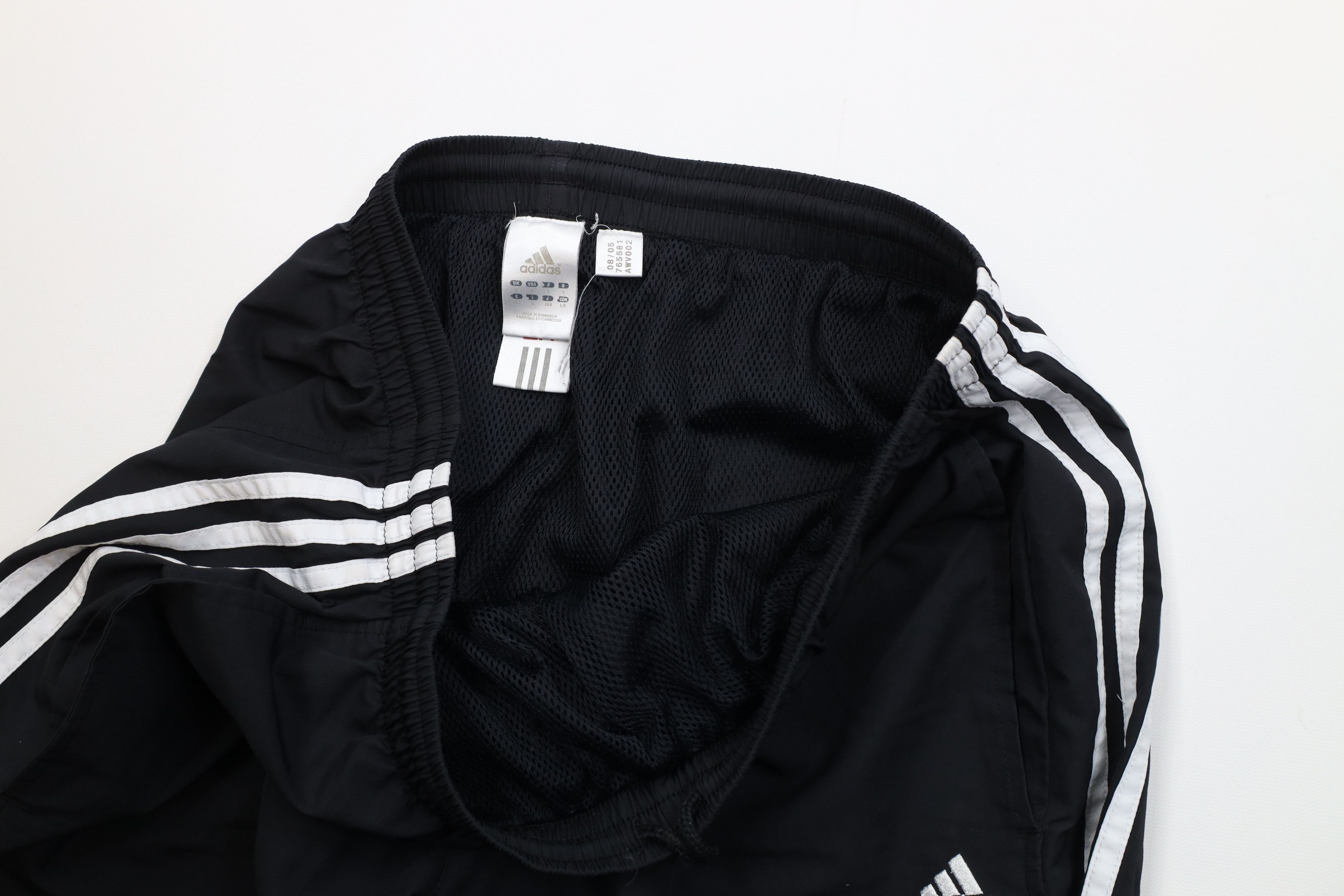 Adidas Vintage Y2K 2005 Adidas Lined Wide Leg Windbreaker Pants Size US 36 / EU 52 - 10 Thumbnail