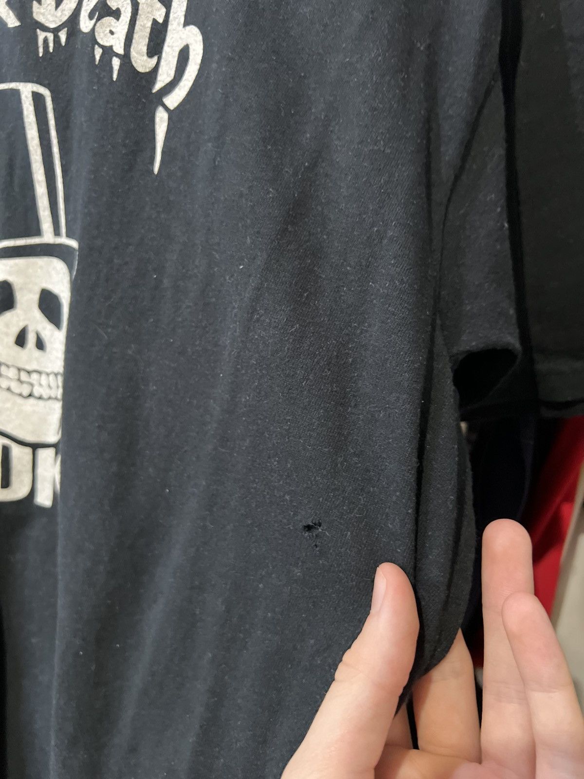 Band Tees × Vintage 1992 VINTAGE SLASH BLACK DEATH VODKA DRINK IN PEACR T SHIRT Size US L / EU 52-54 / 3 - 6 Thumbnail