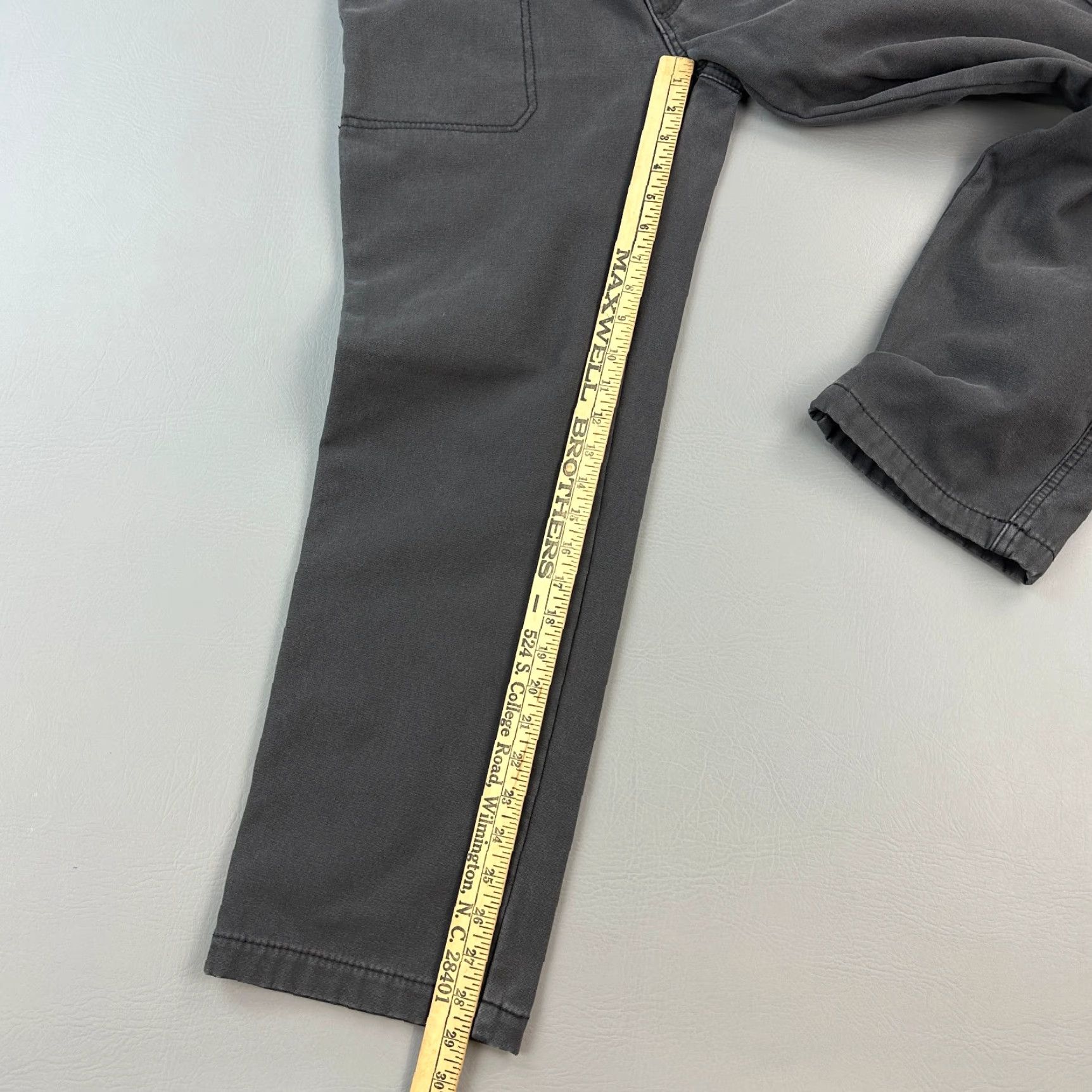 Vintage Coleman Pants Mens 32x30 32x29 Gray Plaid Fleece Lined Utility Carpenter Stretch Pants Size US 32 / EU 48 - 3 Thumbnail