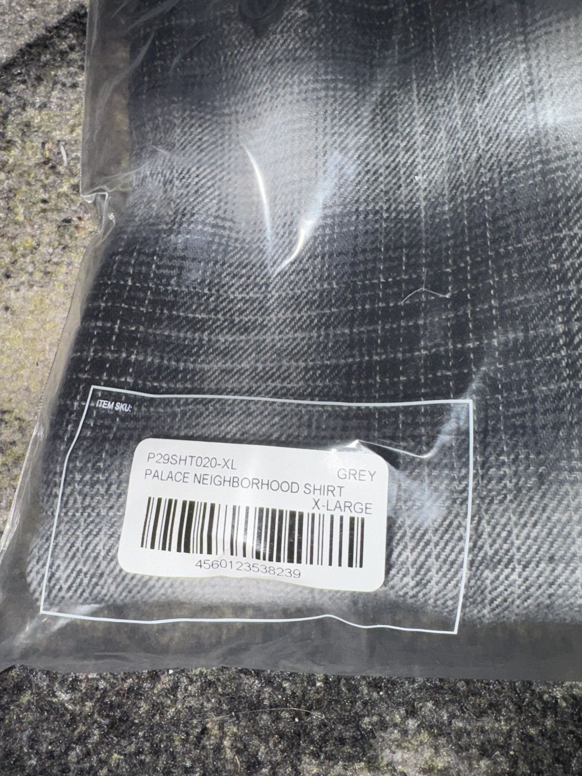 Palace Palace x Neighborhood Button Up Shirt Grey Ombre Plaid Size US XL / EU 56 / 4 - 5 Thumbnail